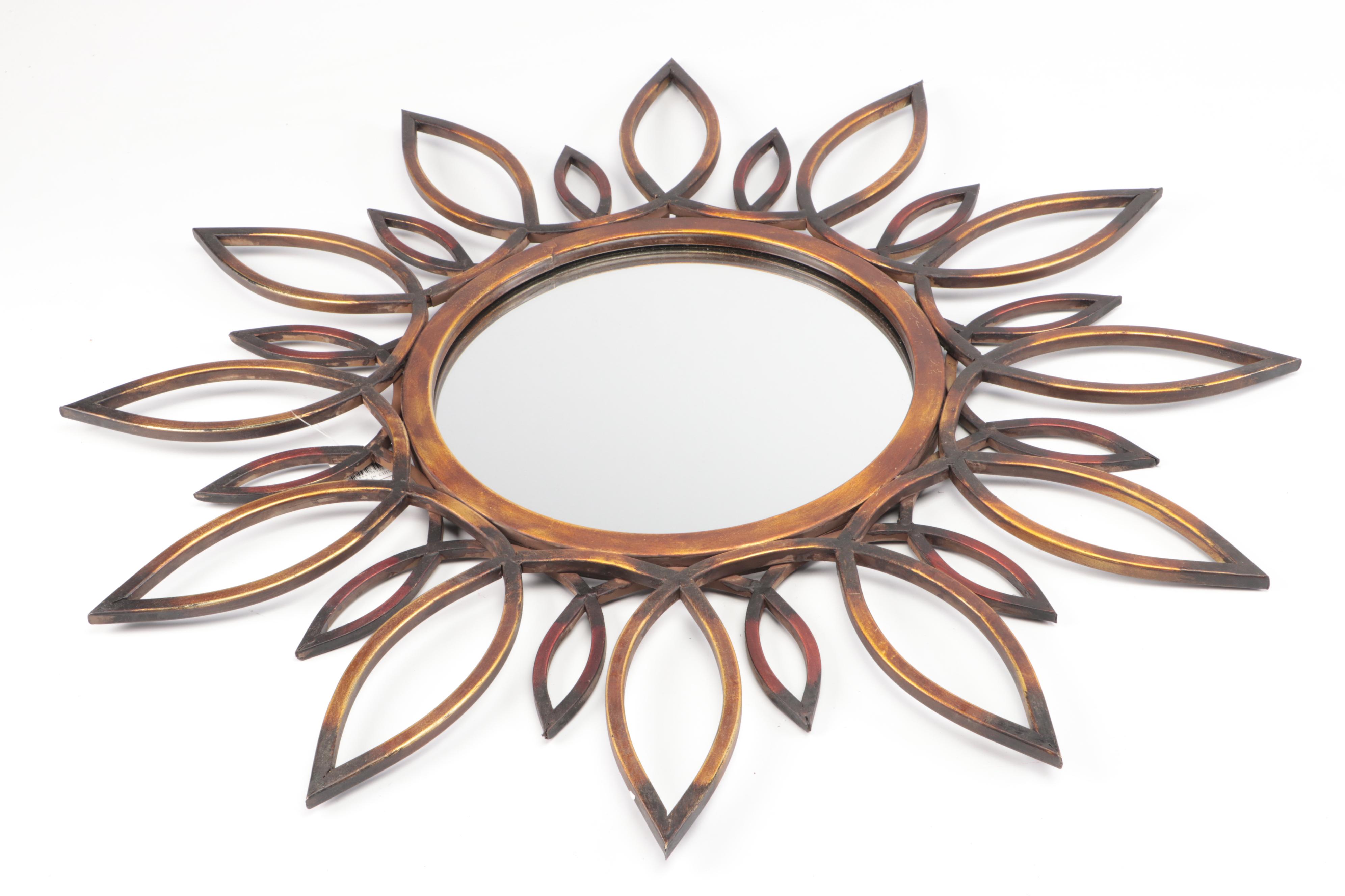 Ballard Designs Brass Finish Metal Sunburst Mirrors with Other Sunburst Mirror