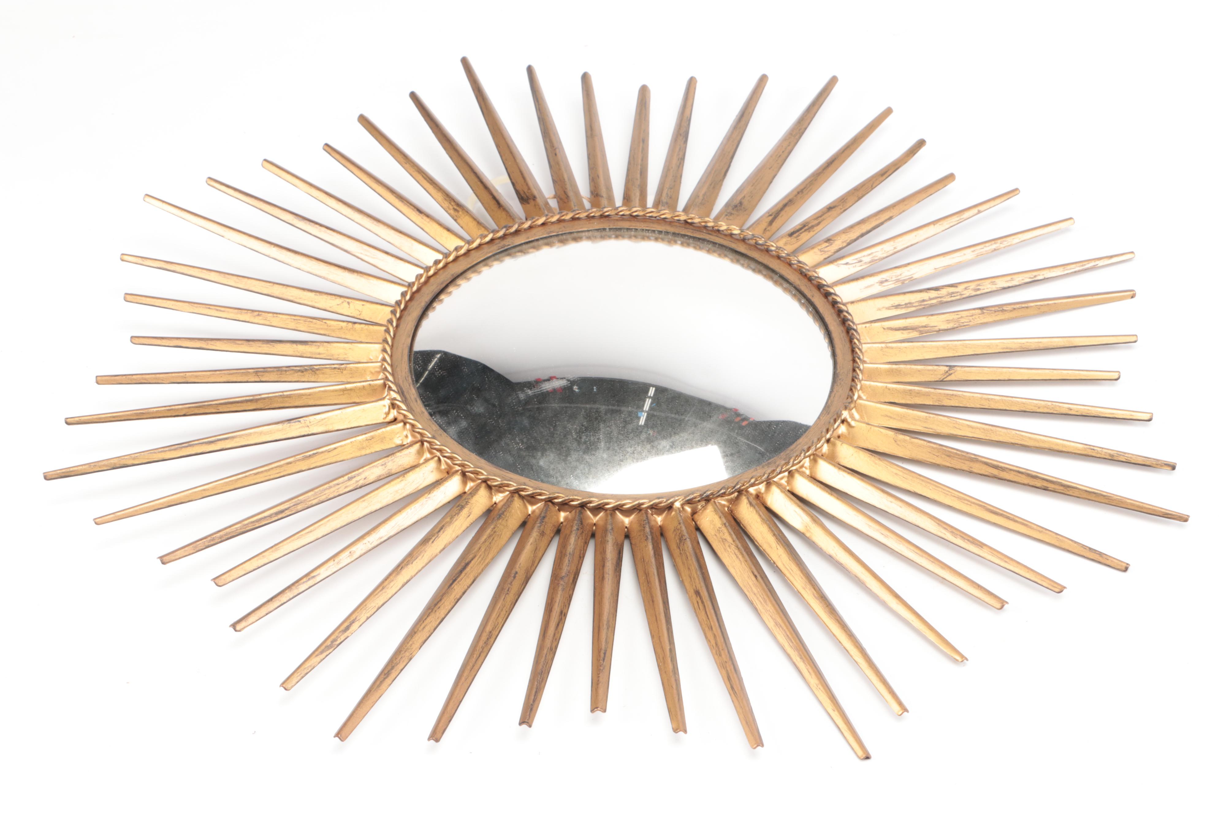 Ballard Designs Brass Finish Metal Sunburst Mirrors with Other Sunburst Mirror