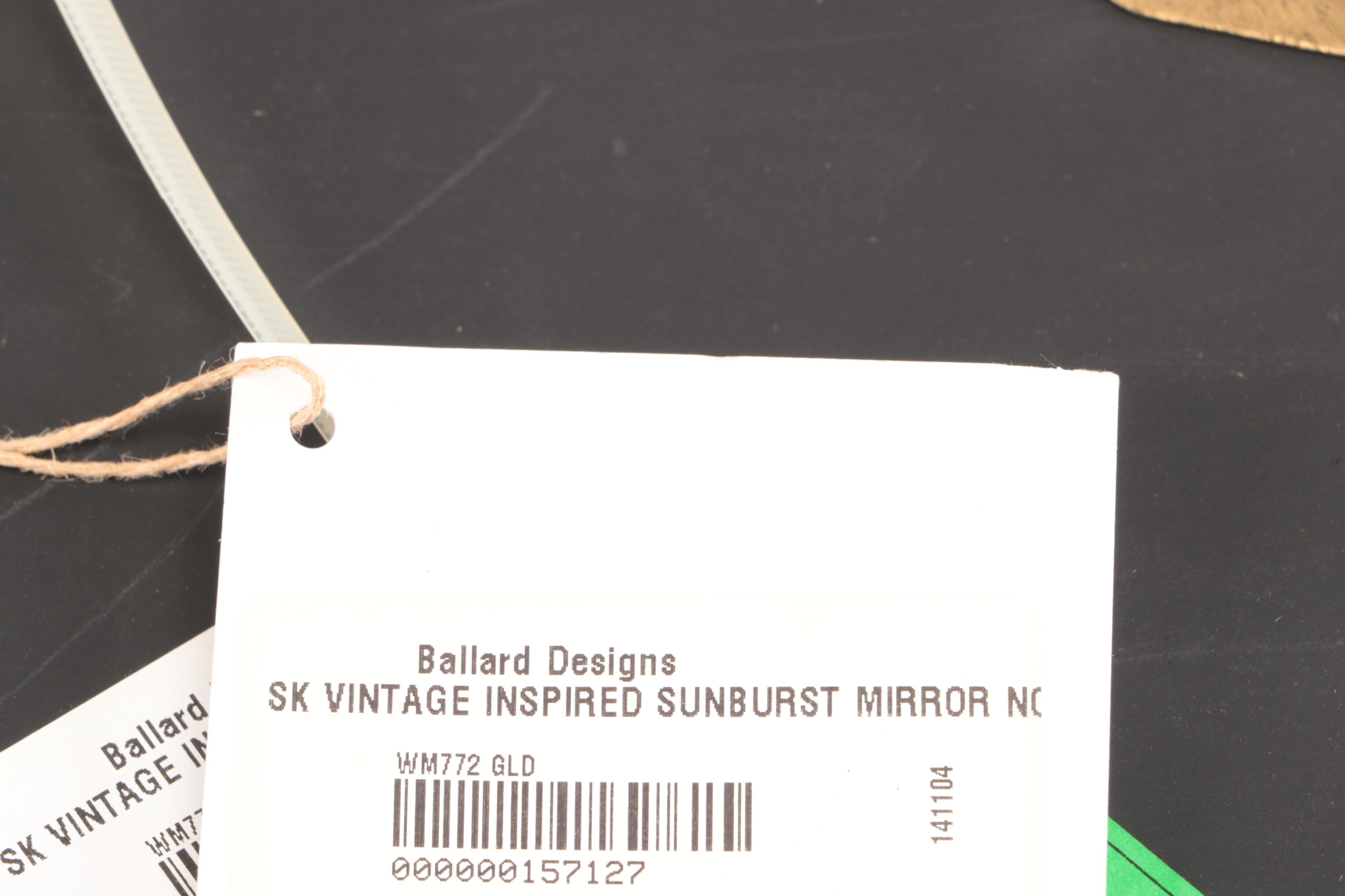 Ballard Designs Brass Finish Metal Sunburst Mirrors with Other Sunburst Mirror