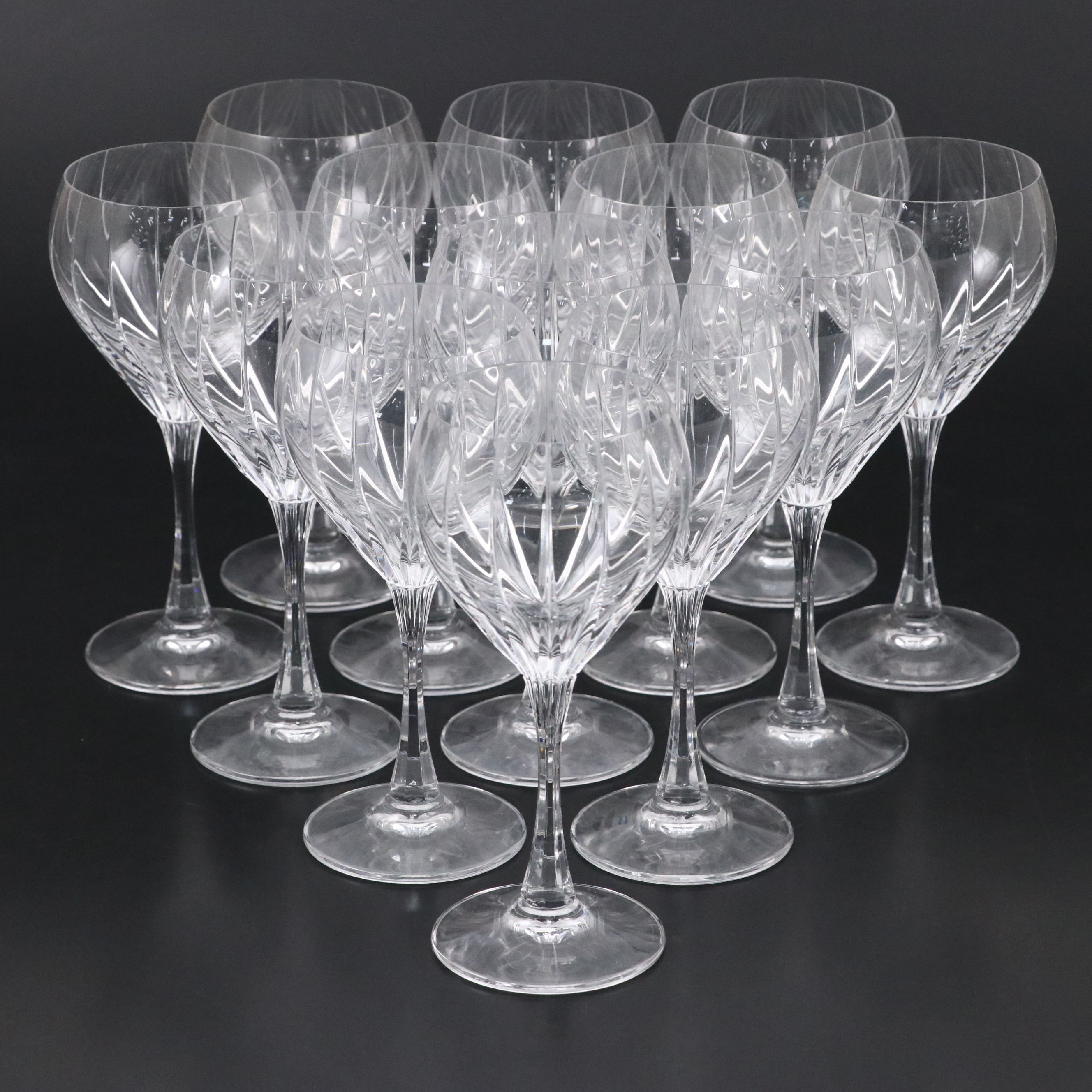 Mikasa "Infinity" Crystal Water Goblets, 1989–1993