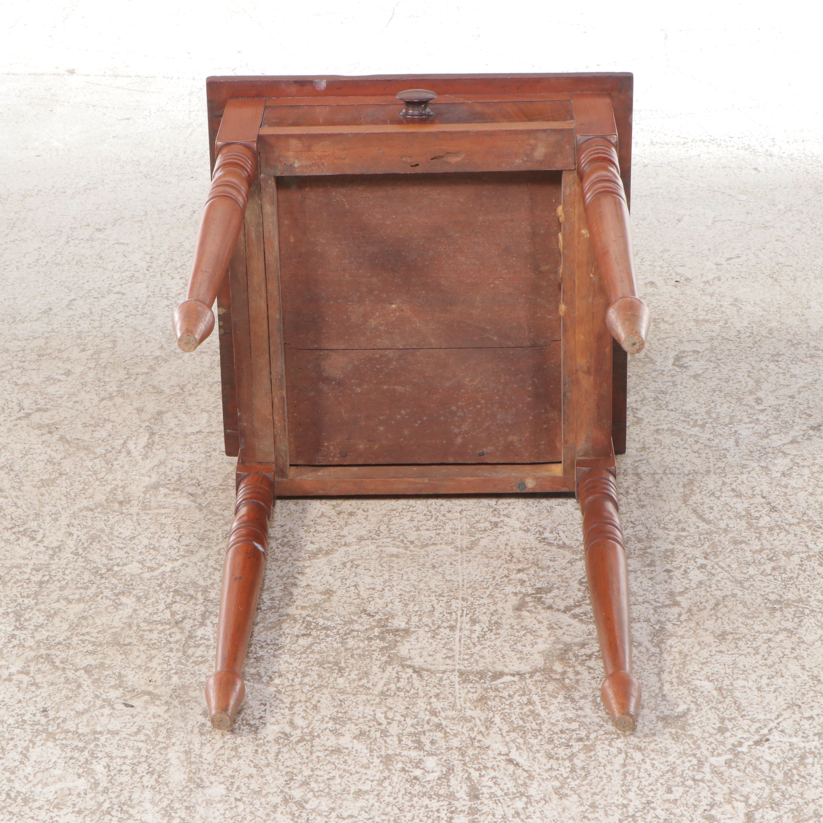 Sheraton Style Single-Drawer Cherry Nightstand