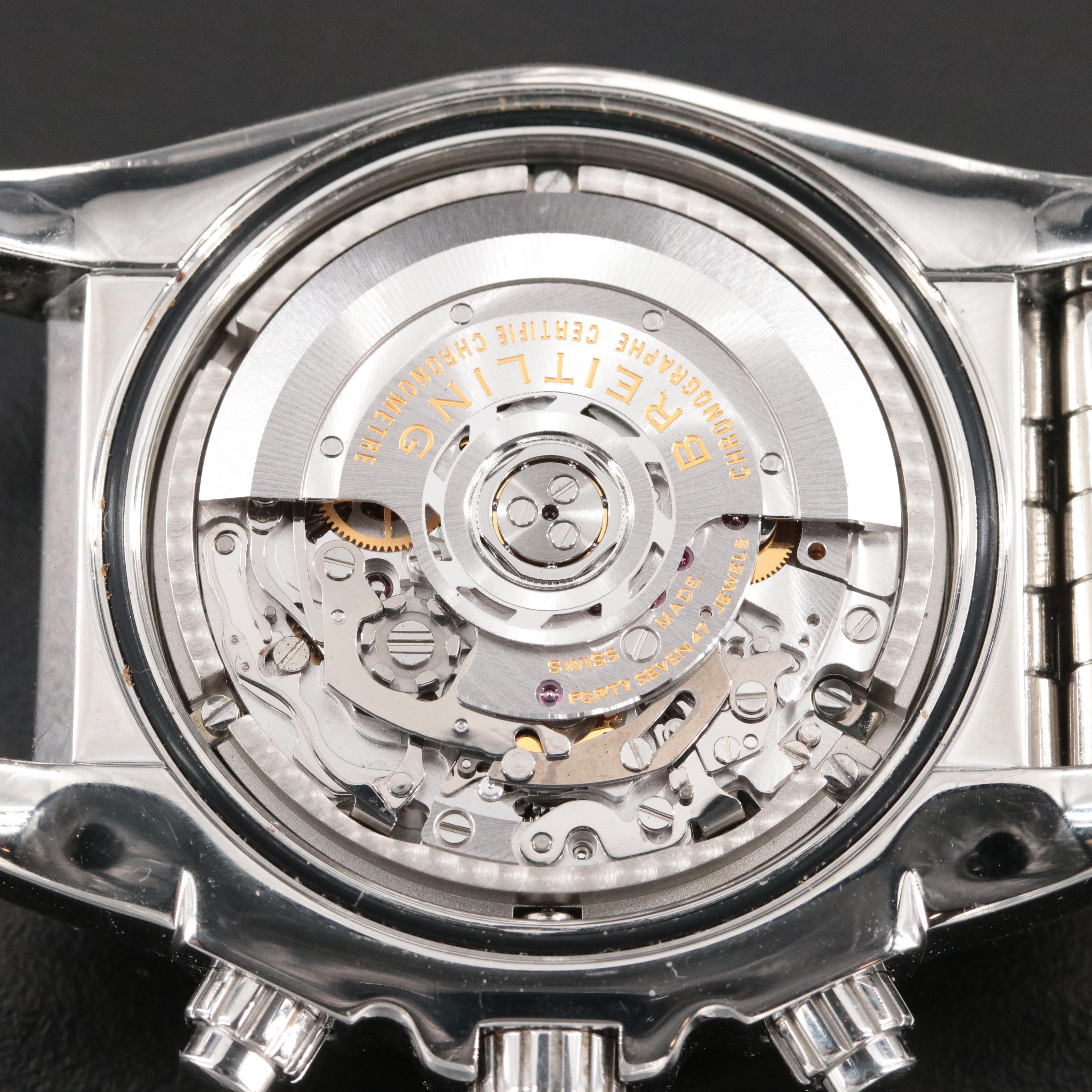 Breitling Chronomat 44 B01 Chrono White Steel Automatic Watch