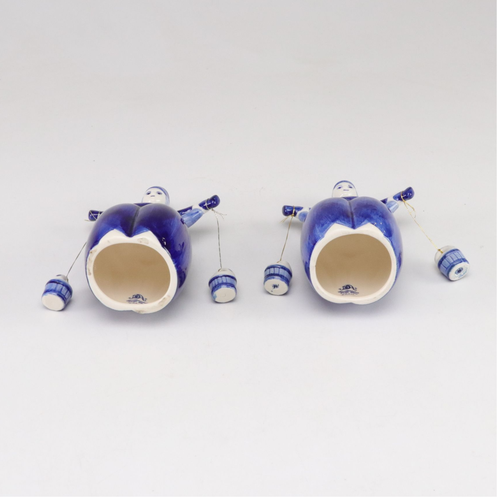 Delft Blue Hand-Painted Milkmaid Bells, Little Musician Figures and More