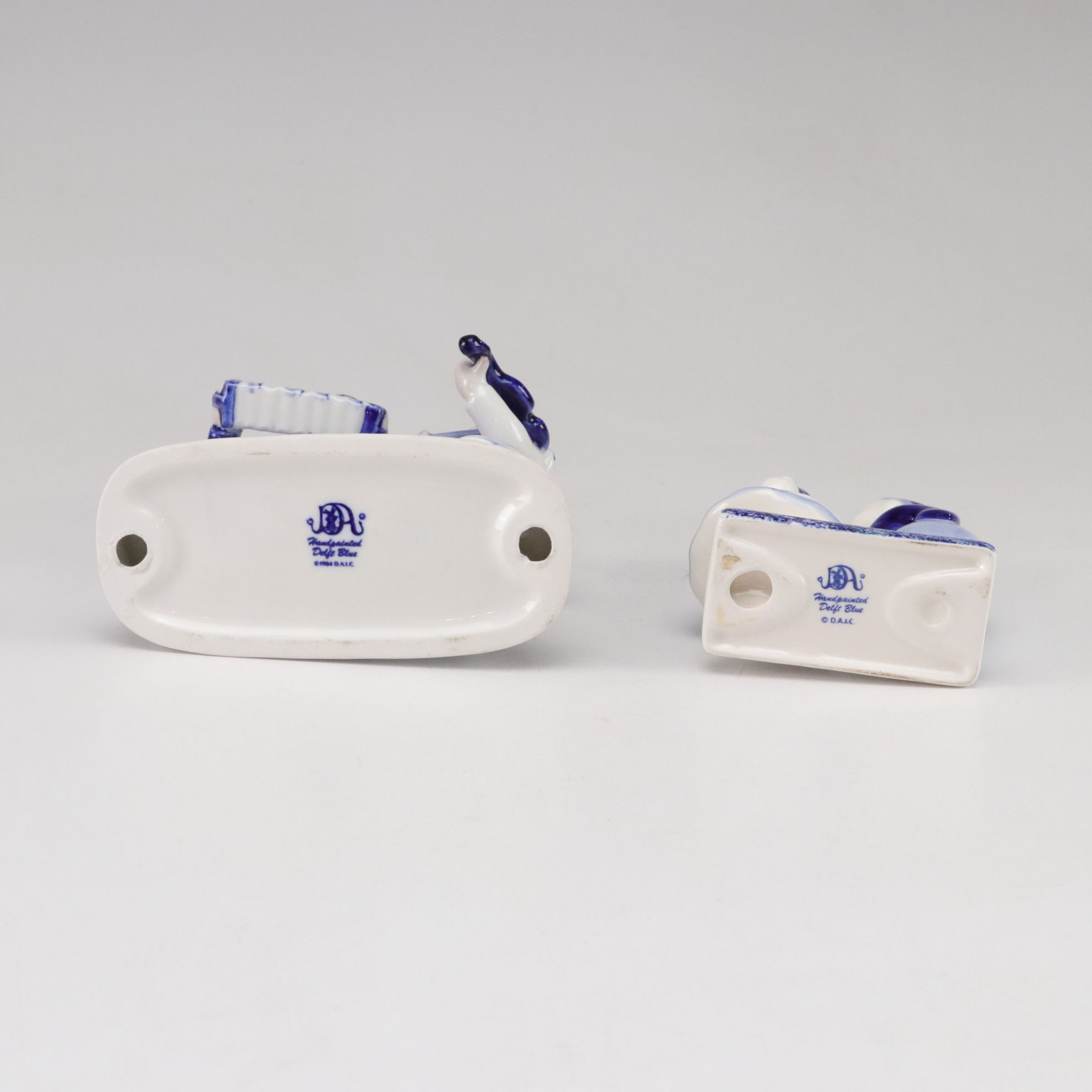 Delft Blue Hand-Painted Milkmaid Bells, Little Musician Figures and More