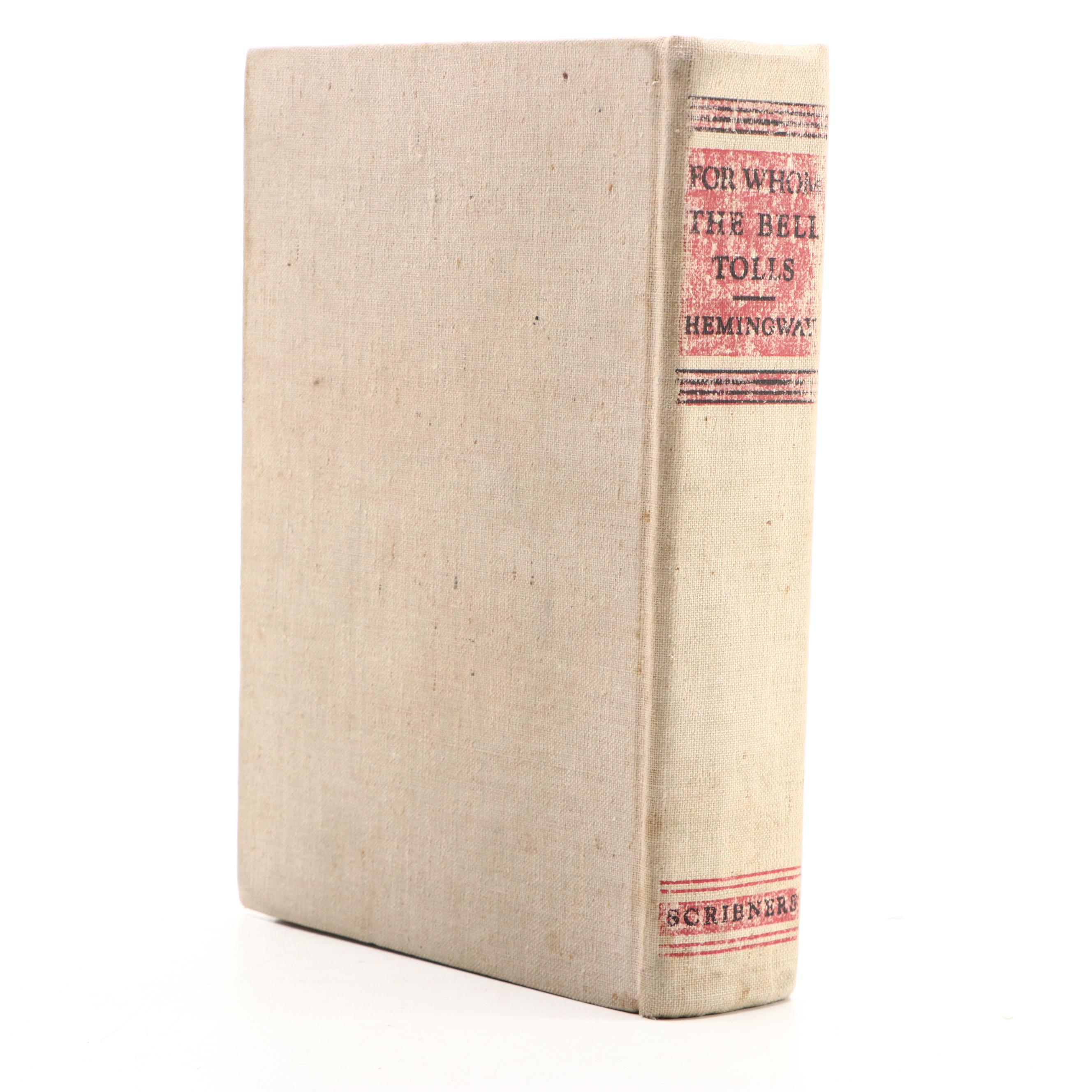 First Printing "For Whom the Bell Tolls" by Ernest Hemingway, 1940