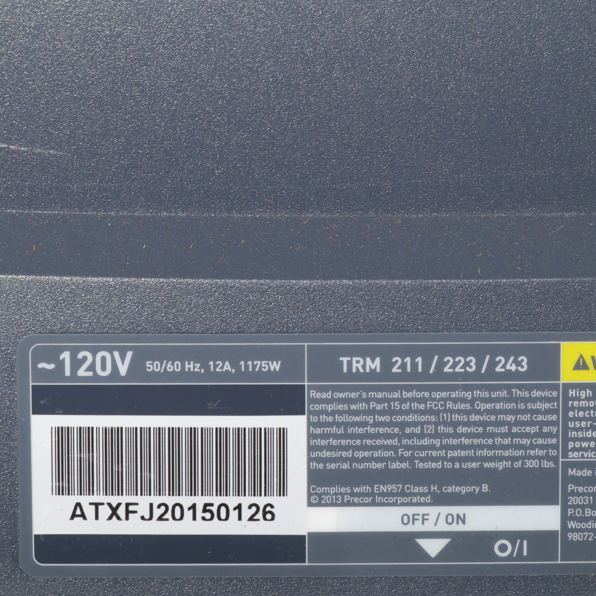 PreCor Treadmill Energy Series Treadmill