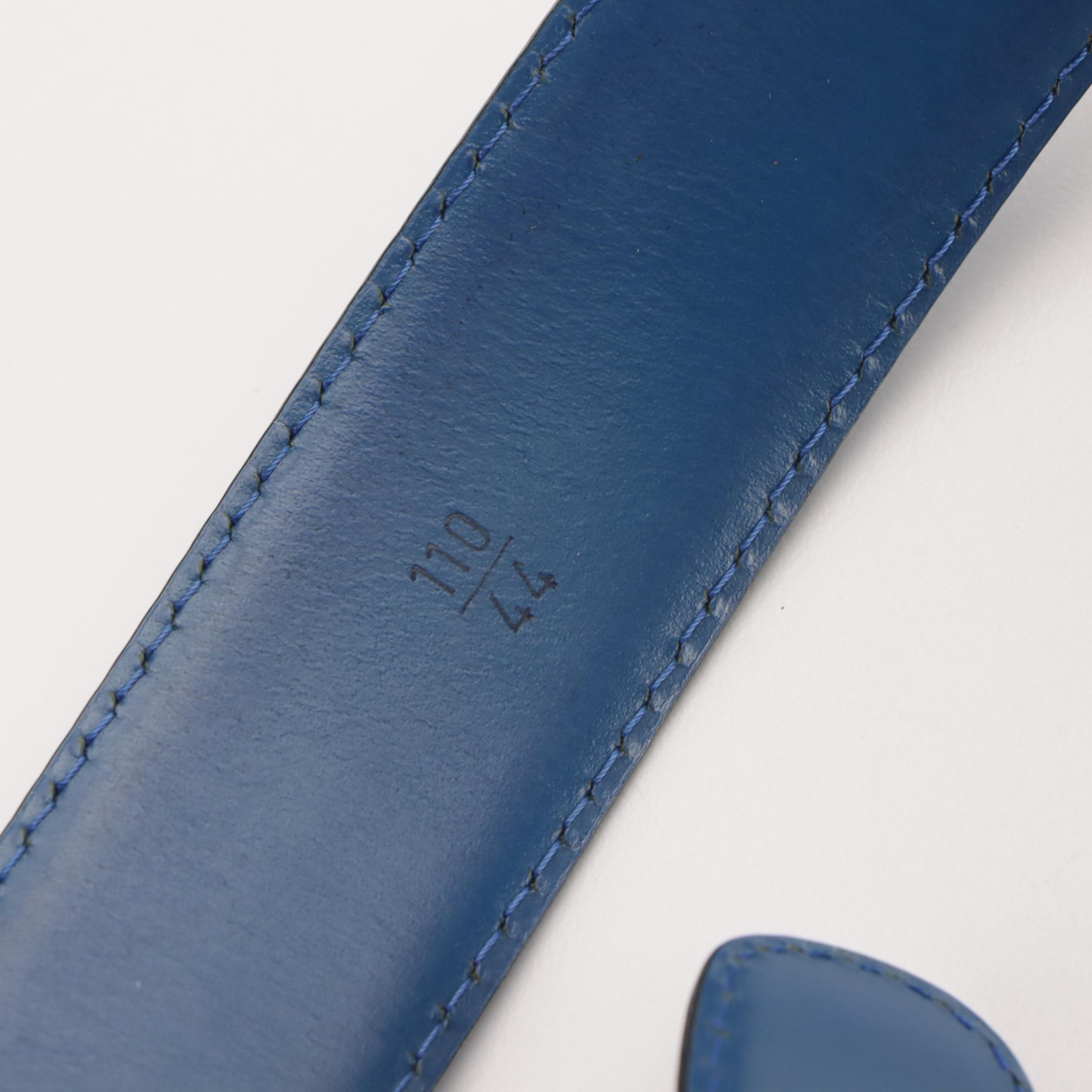 Louis Vuitton Belt in Toledo Blue Epi Leather