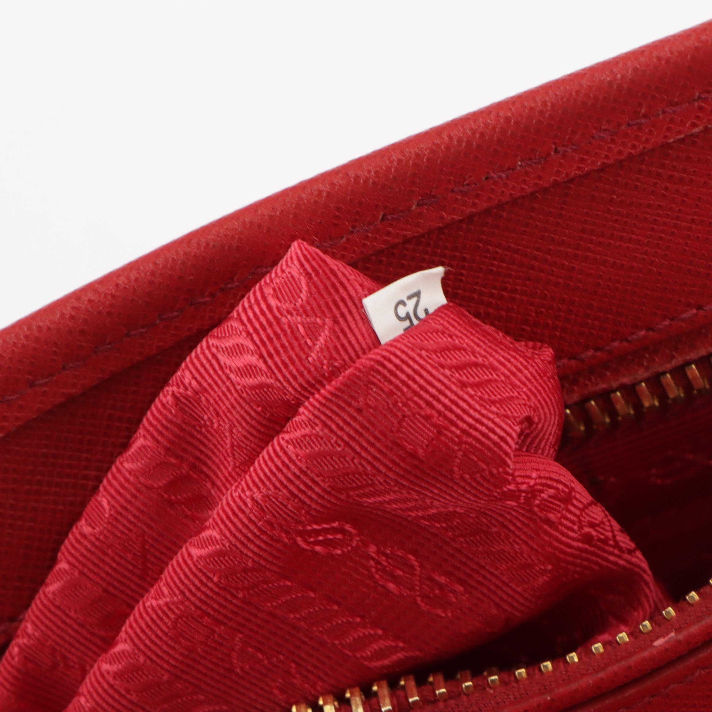 Prada Bicolor Saffiano Leather Handbag