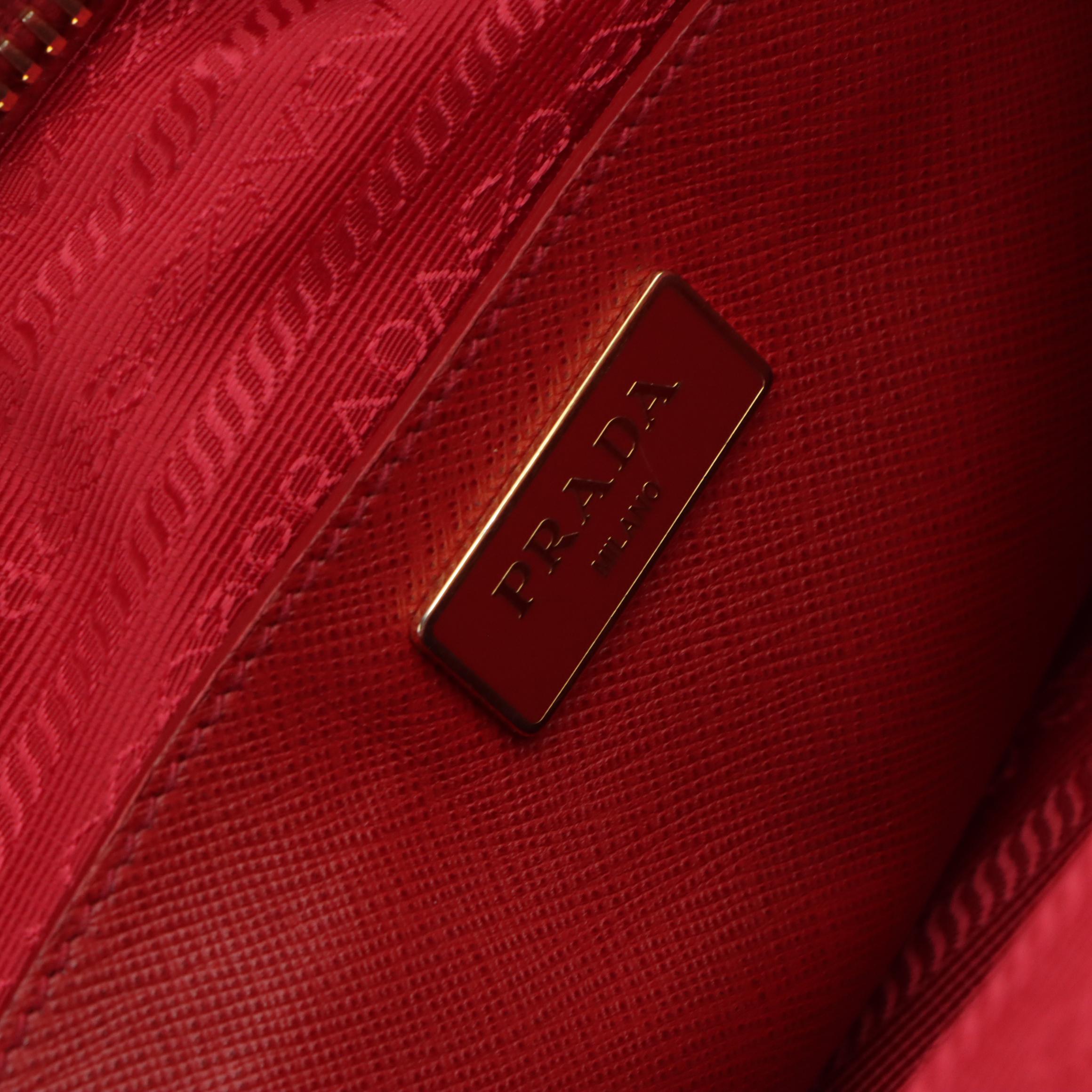 Prada Bicolor Saffiano Leather Handbag