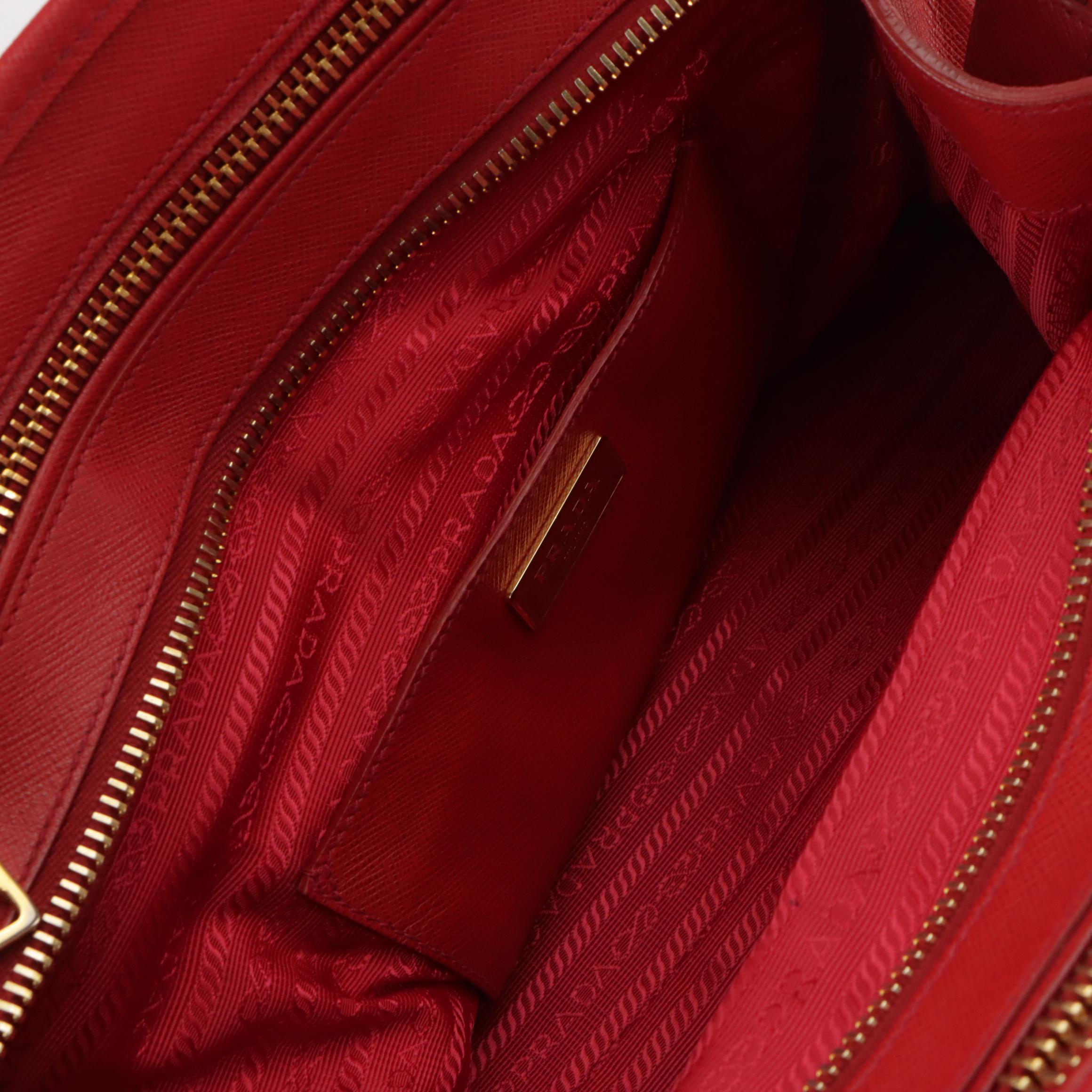 Prada Bicolor Saffiano Leather Handbag