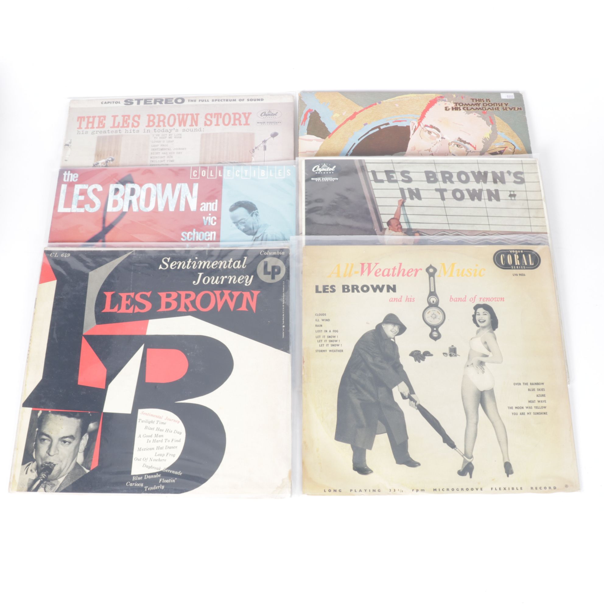 Les Brown, Tommy Dorsey, Guy Lombardo and More Jazz Vinyl Record Albums
