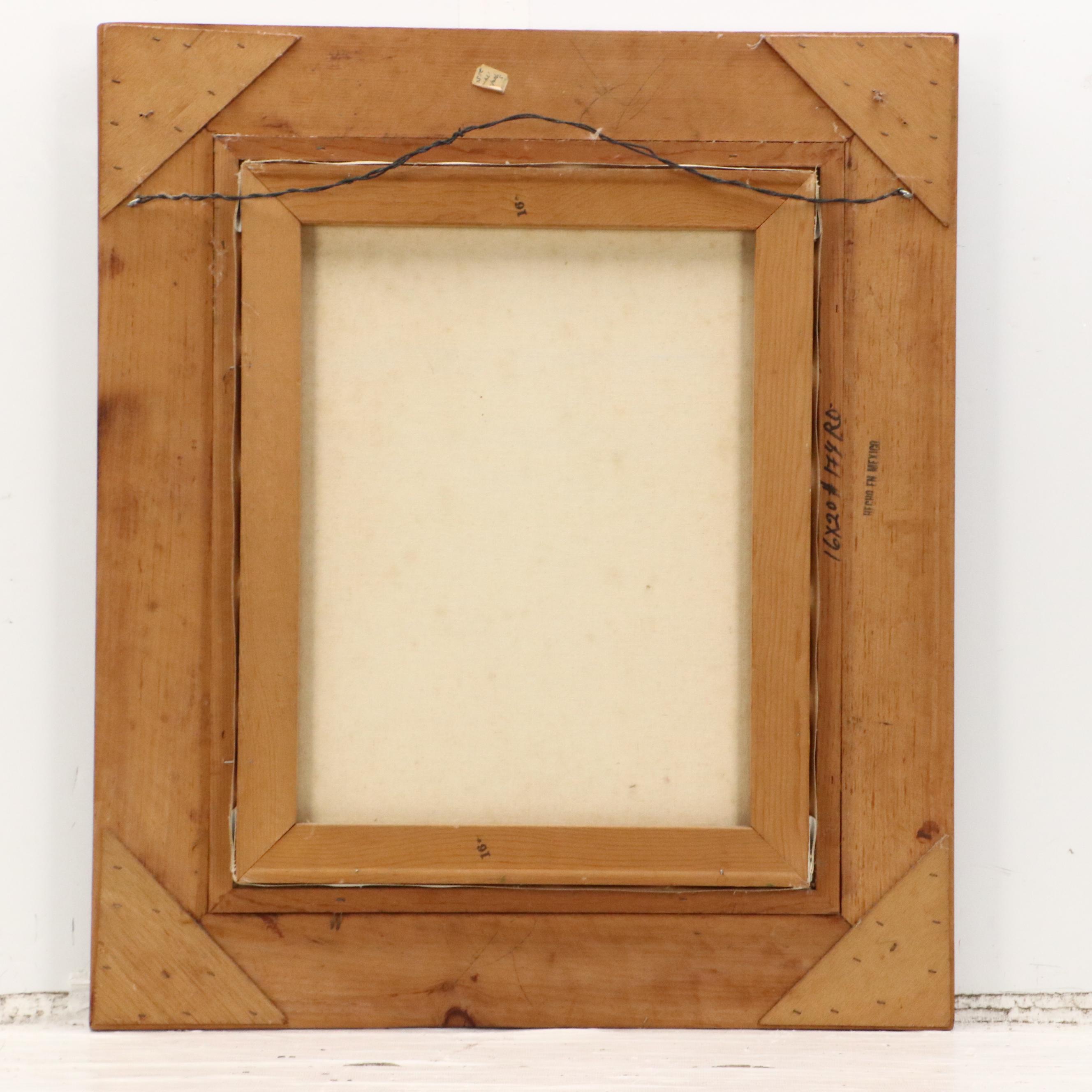 John Savage Female Nude Portrait Oil Painting, 1967