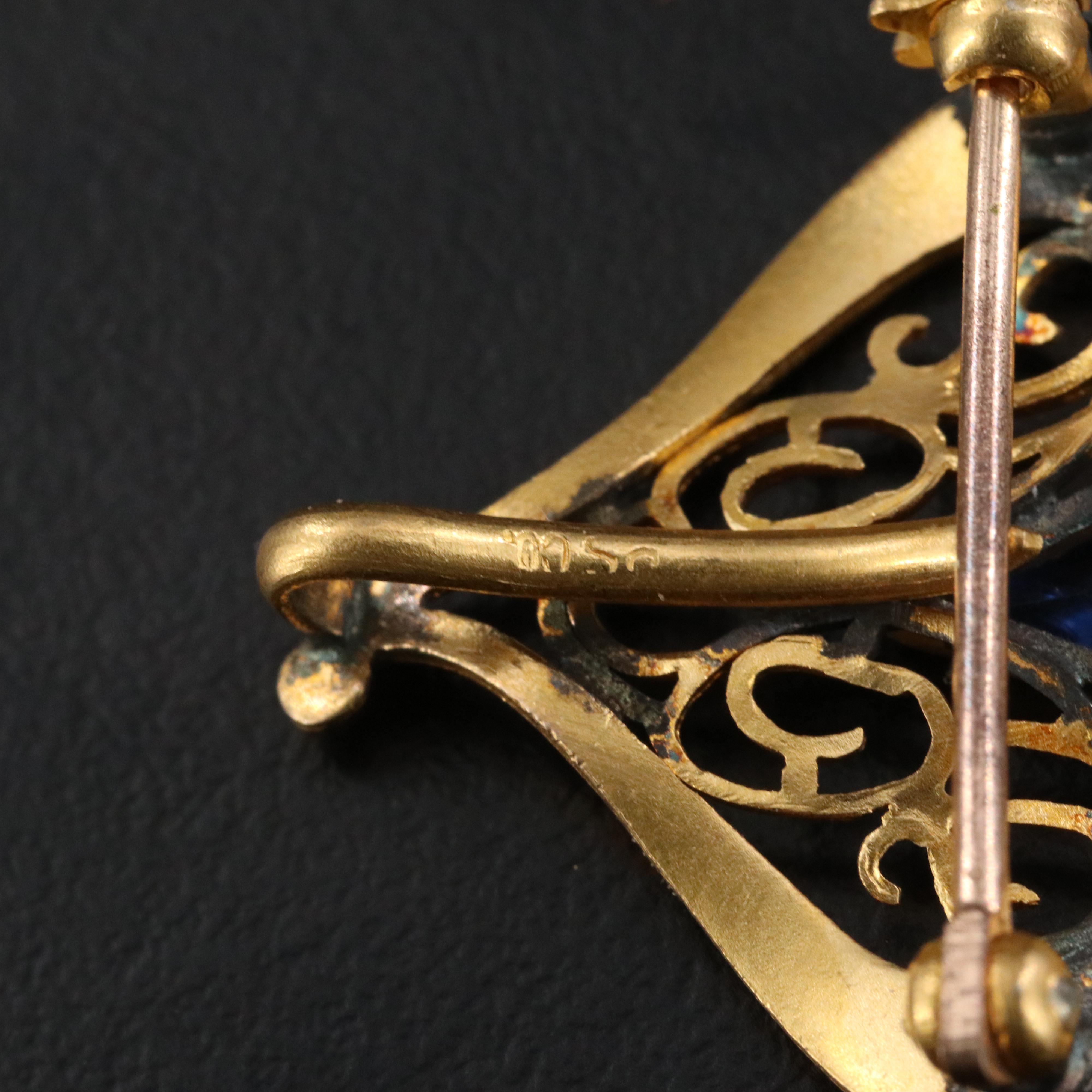 Plainville Stock Co. Heart Watch Pin