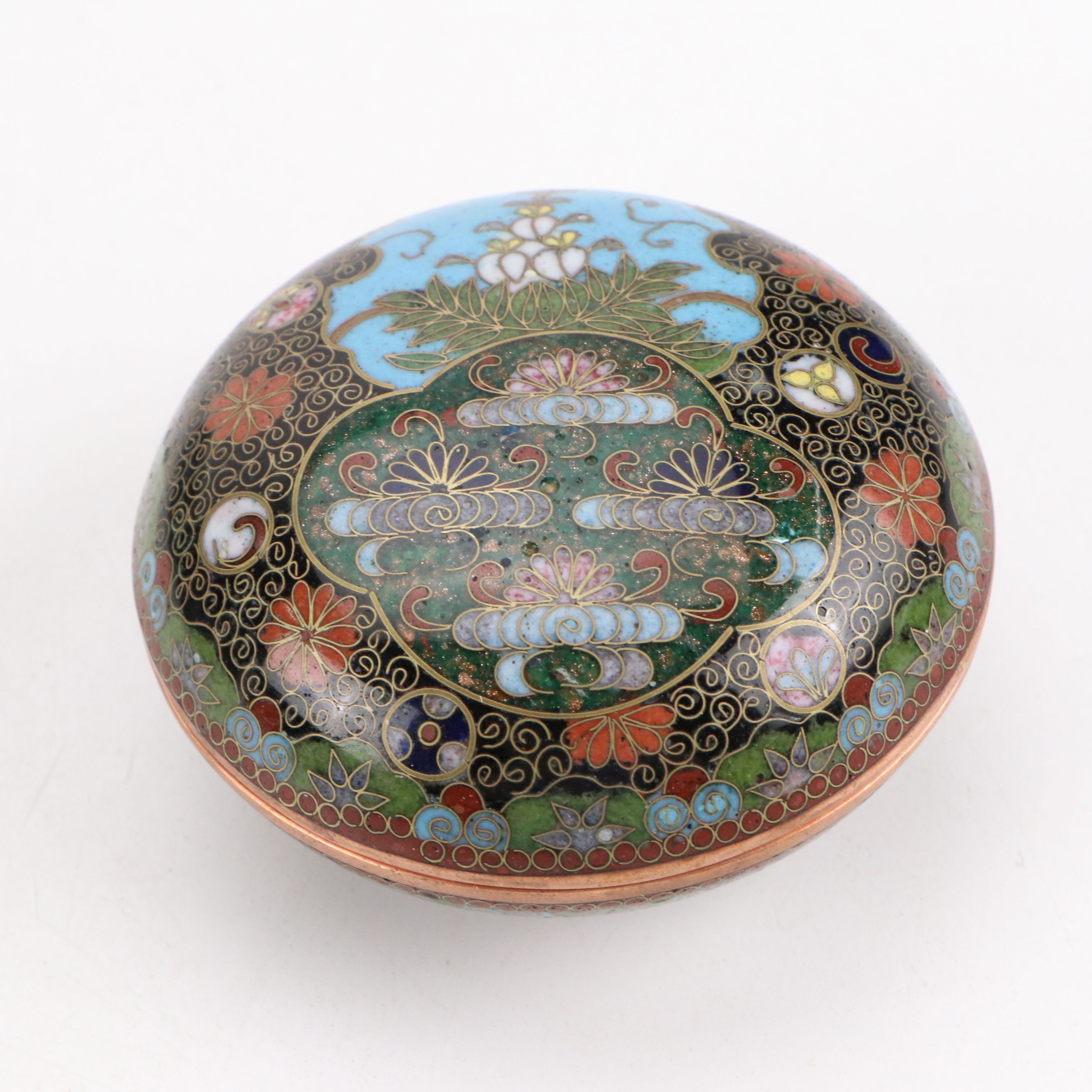 Chinese and Japanese Green Cloisonné Collection