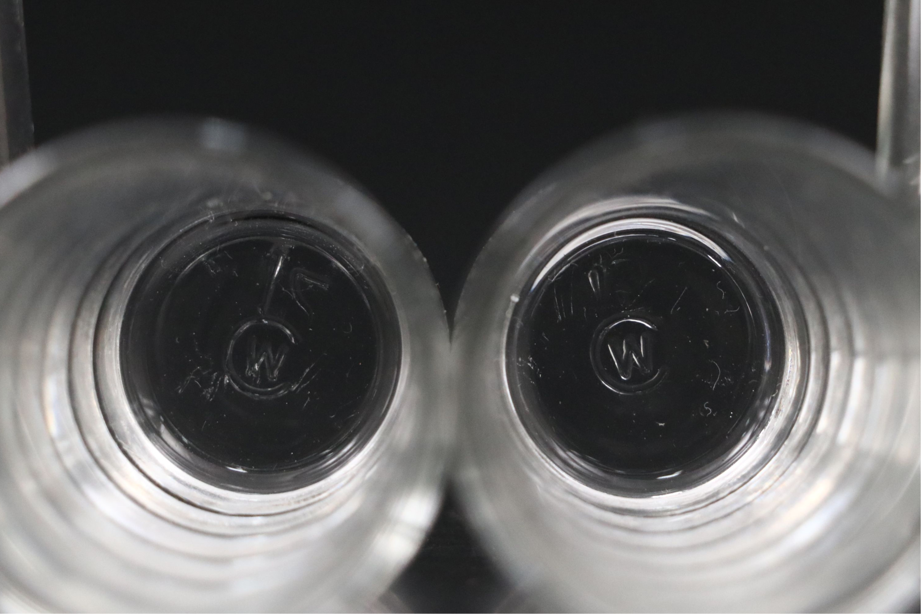 Mexican Sterling Silver and Glass Cordial or Shot Glasses