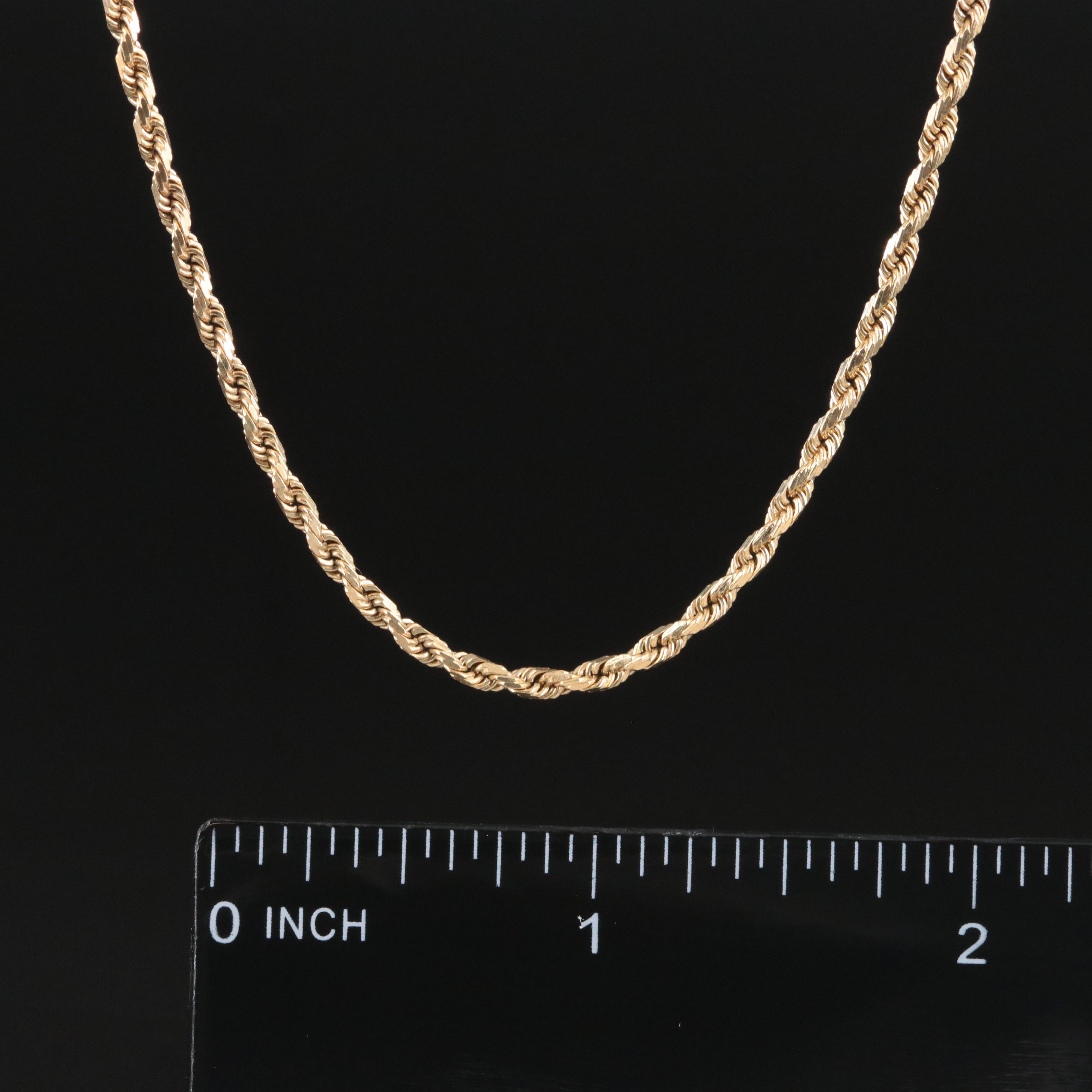UnoAErre 14K Braided Rope Chain Necklace