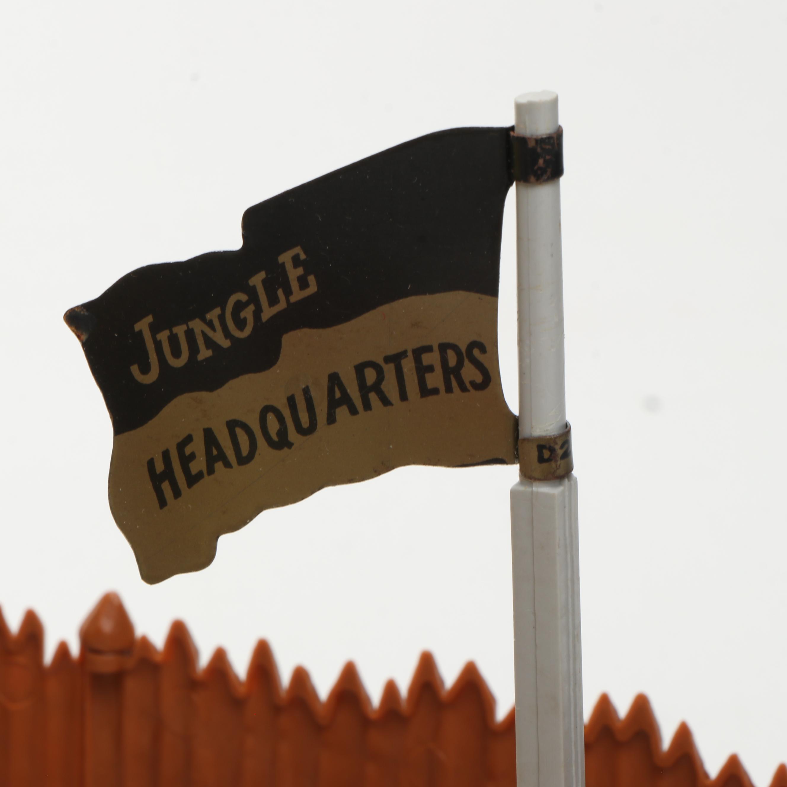 Marx Jungle Trading Post And Animals with More Plastic Scenery and Figures