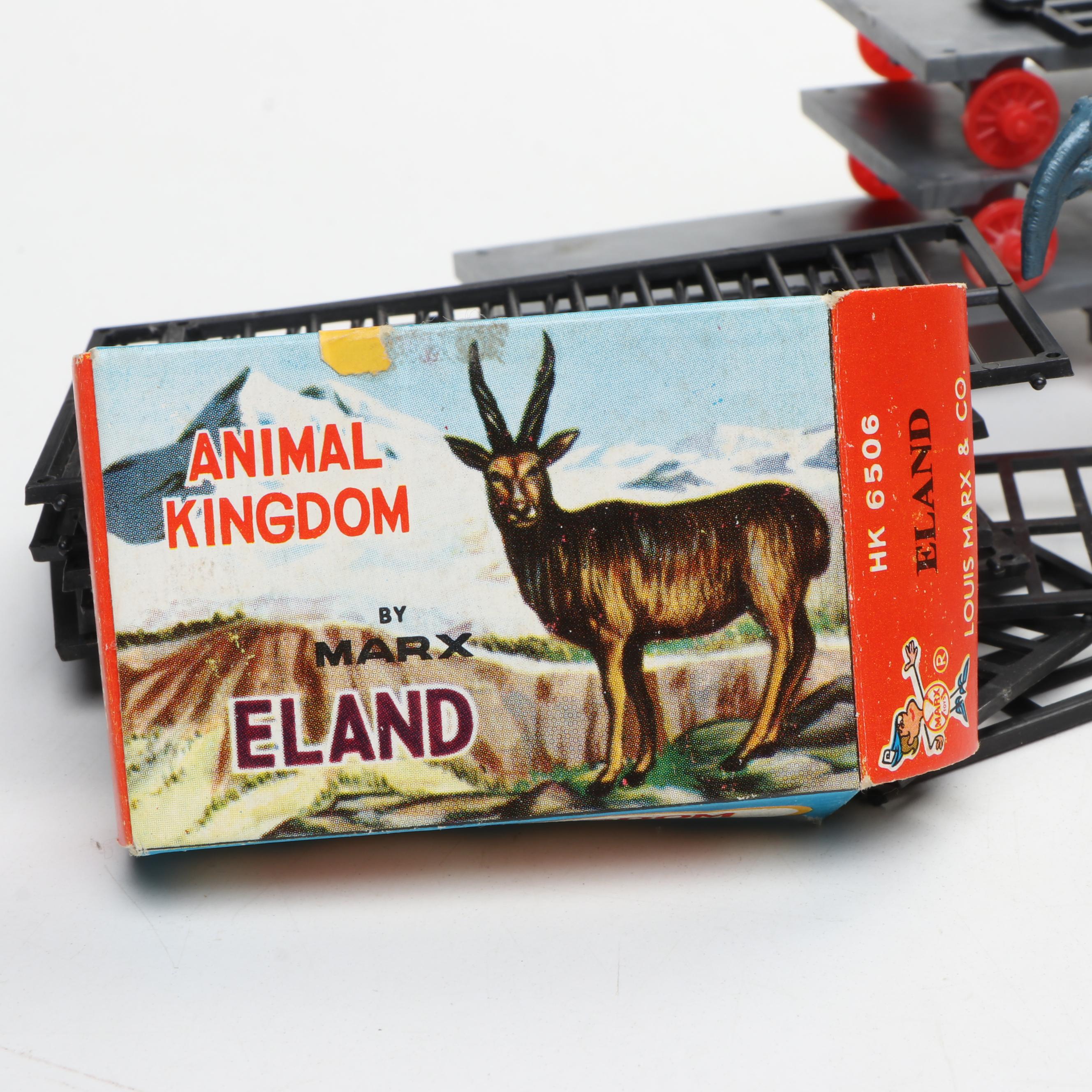 Marx Jungle Trading Post And Animals with More Plastic Scenery and Figures