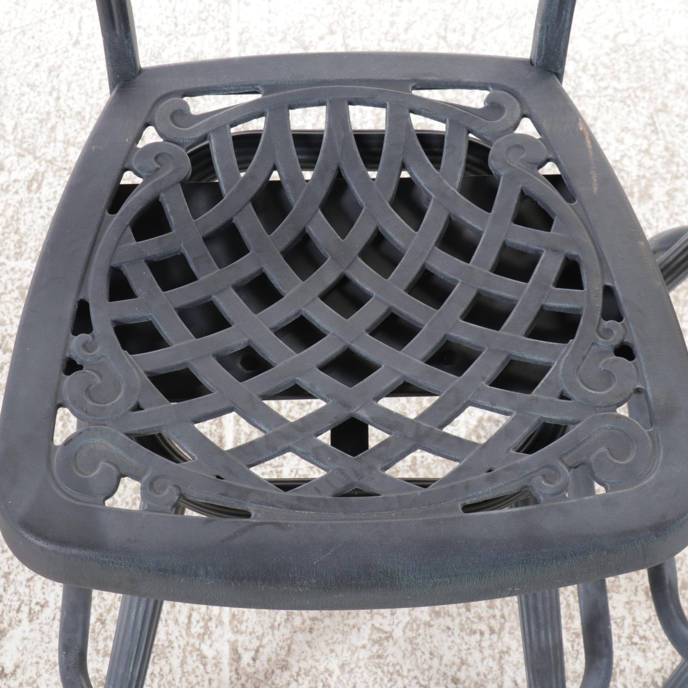 Pair of Outdoor Lifestyle Aluminum Barstools