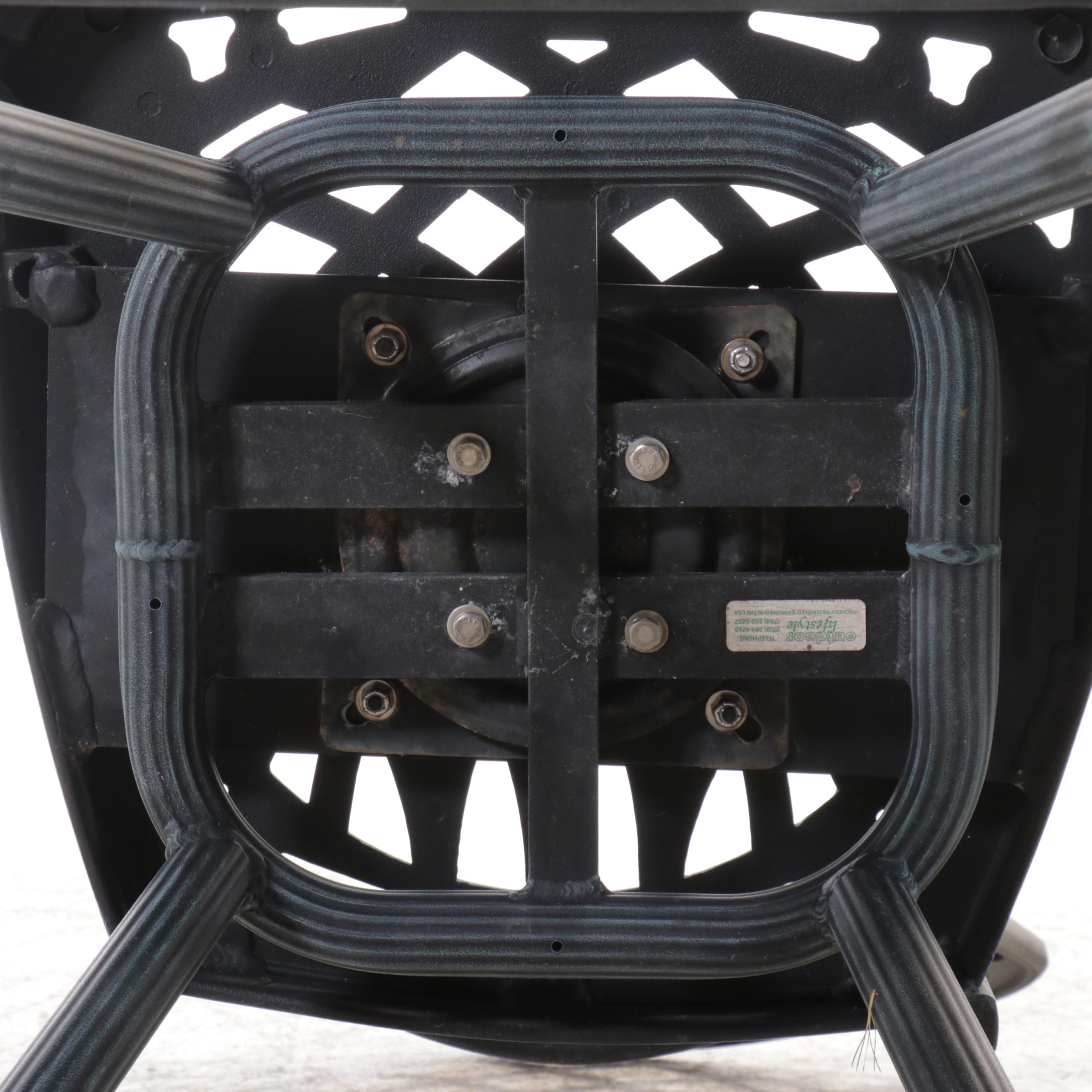 Pair of Outdoor Lifestyle Aluminum Barstools