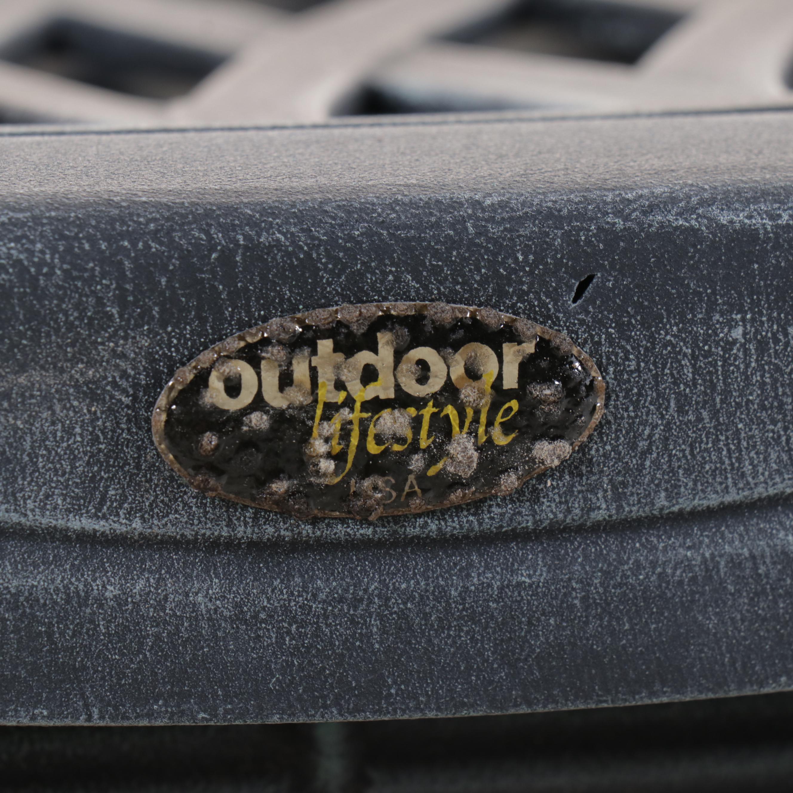 Pair of Outdoor Lifestyle Aluminum Barstools