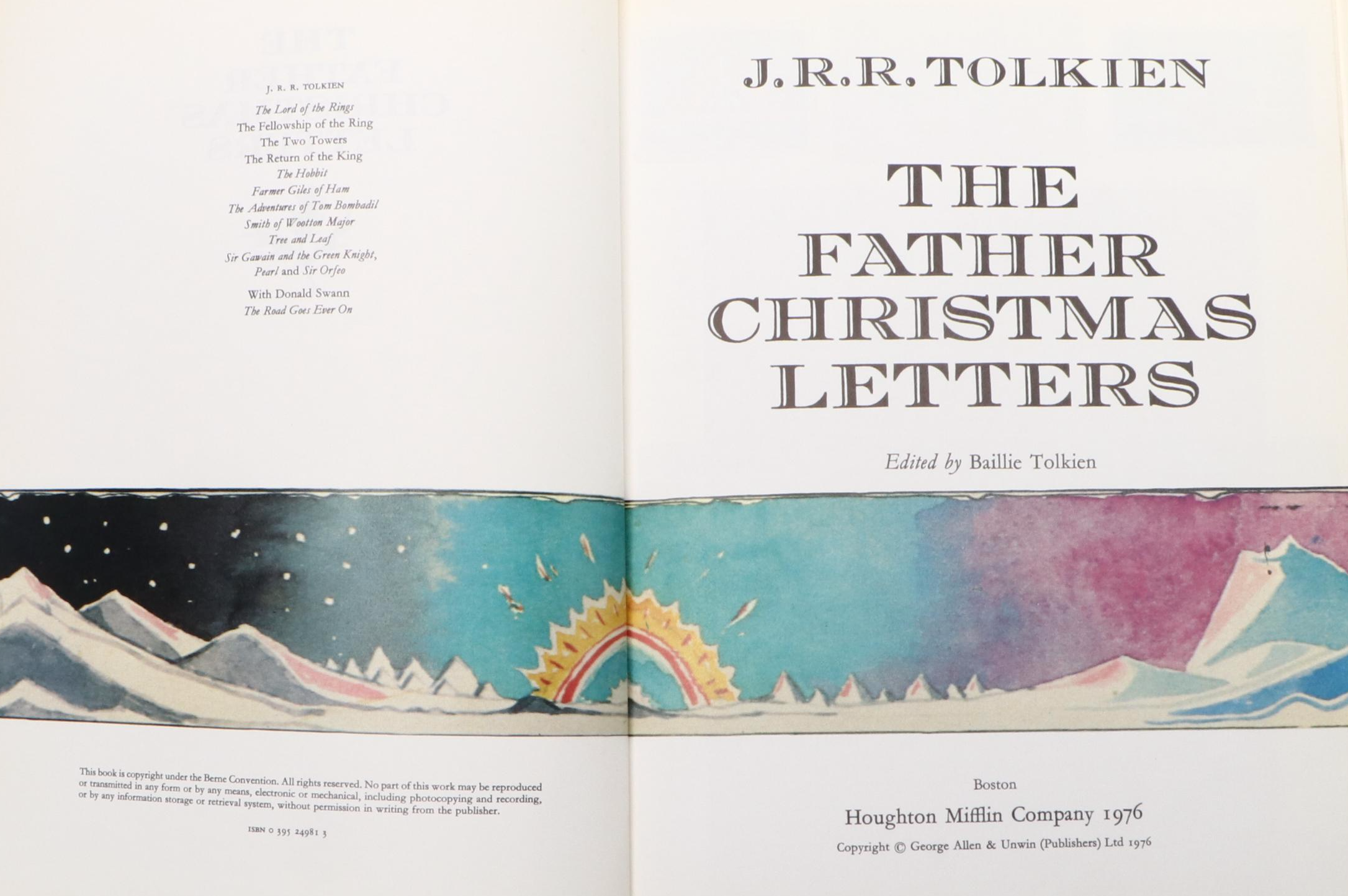 First Edition "The Father Christmas Letters" by J. R. R. Tolkien, 1976
