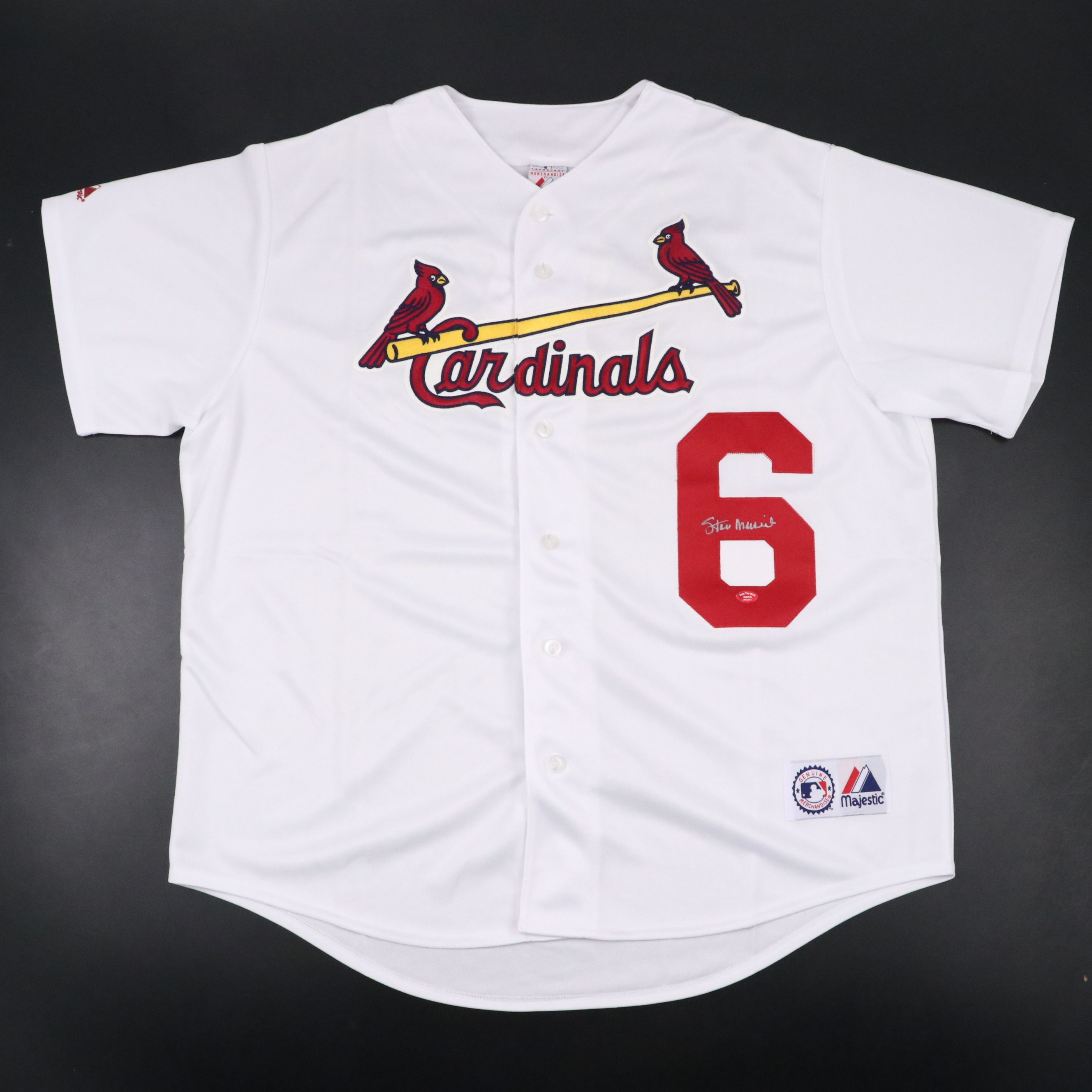 Stan Musial Signed St. Louis Cardinals Majestic Baseball Jersey