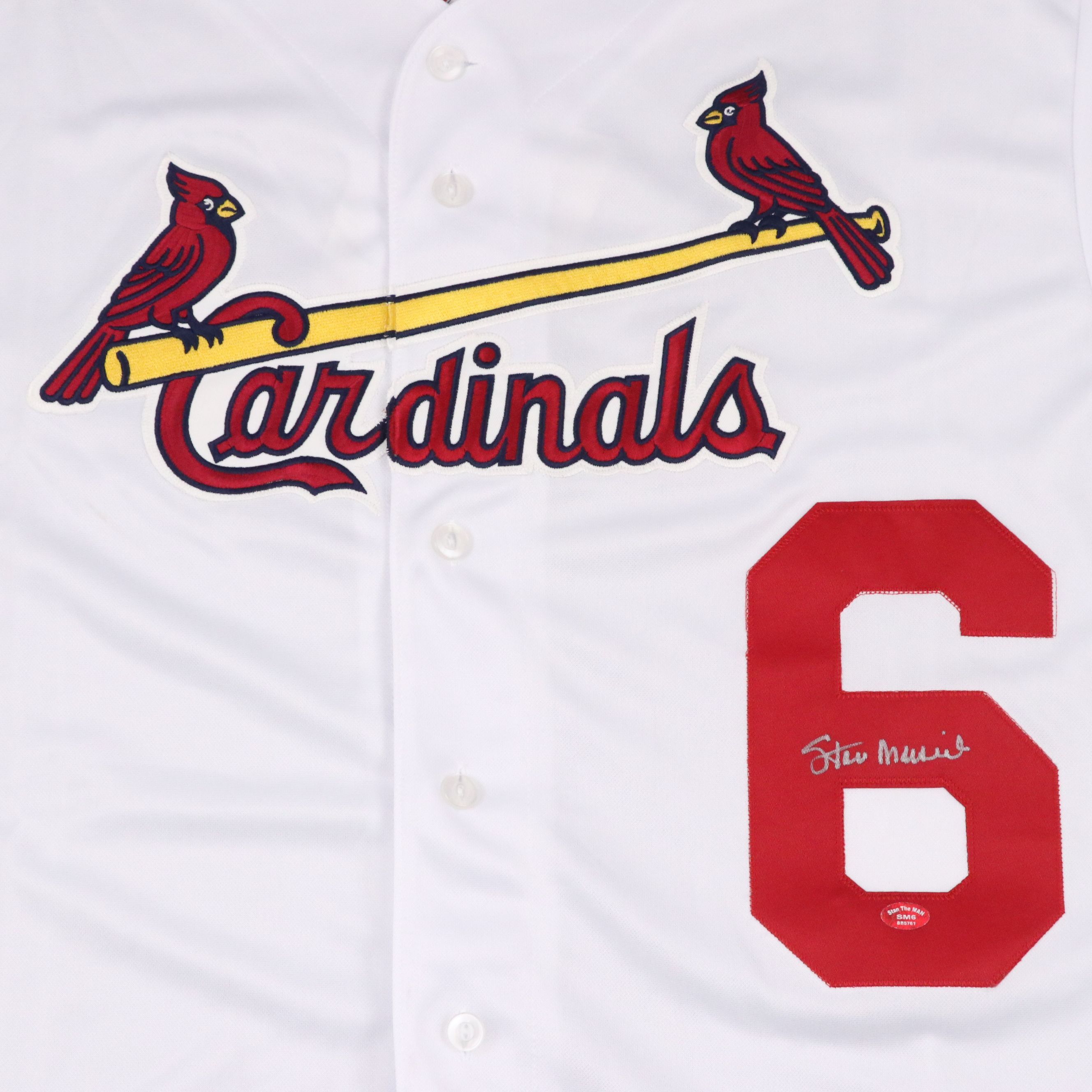 Stan Musial Signed St. Louis Cardinals Majestic Baseball Jersey