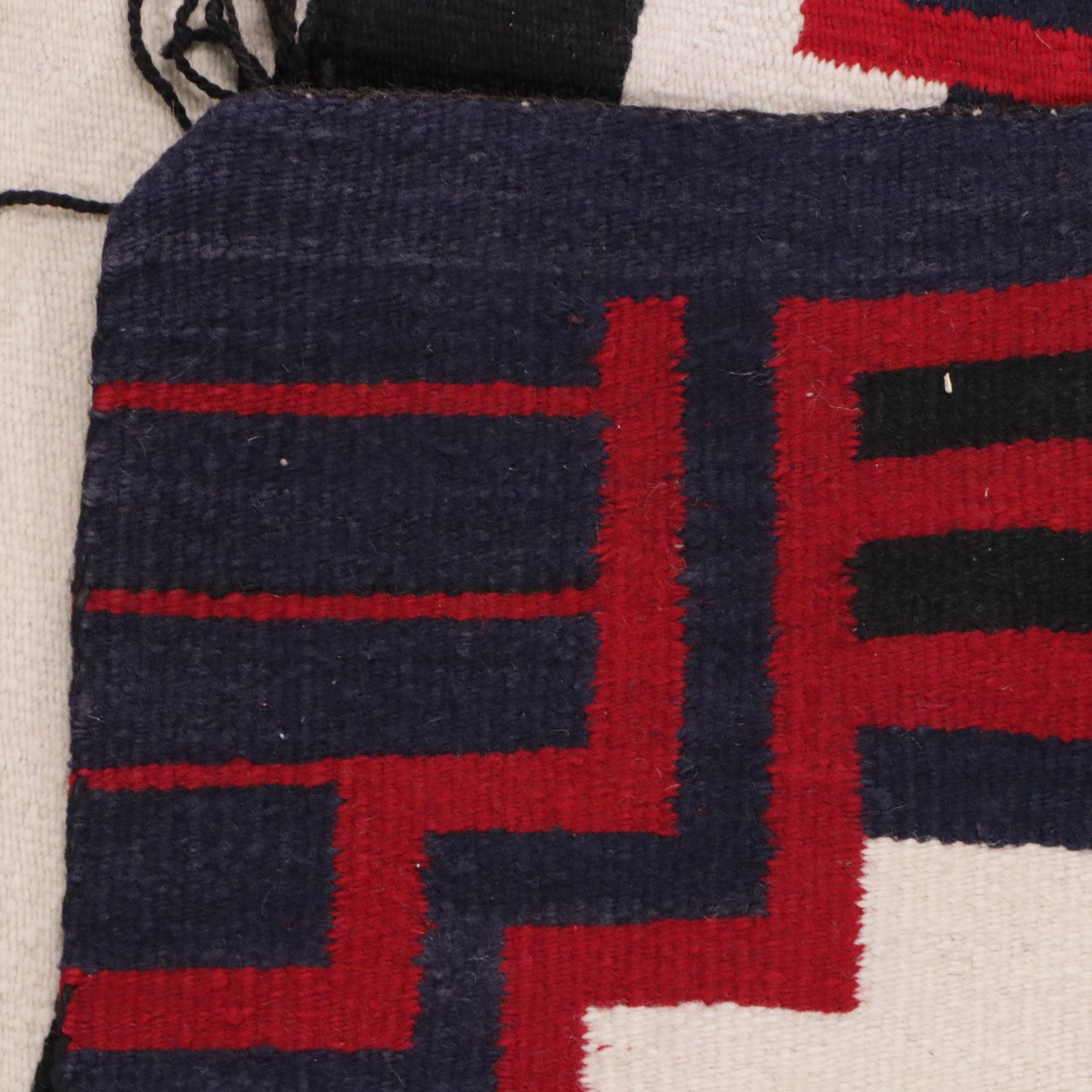 4'5 x 6'6 Handwoven Navajo Third Phase Chief's Blanket Style Area Rug