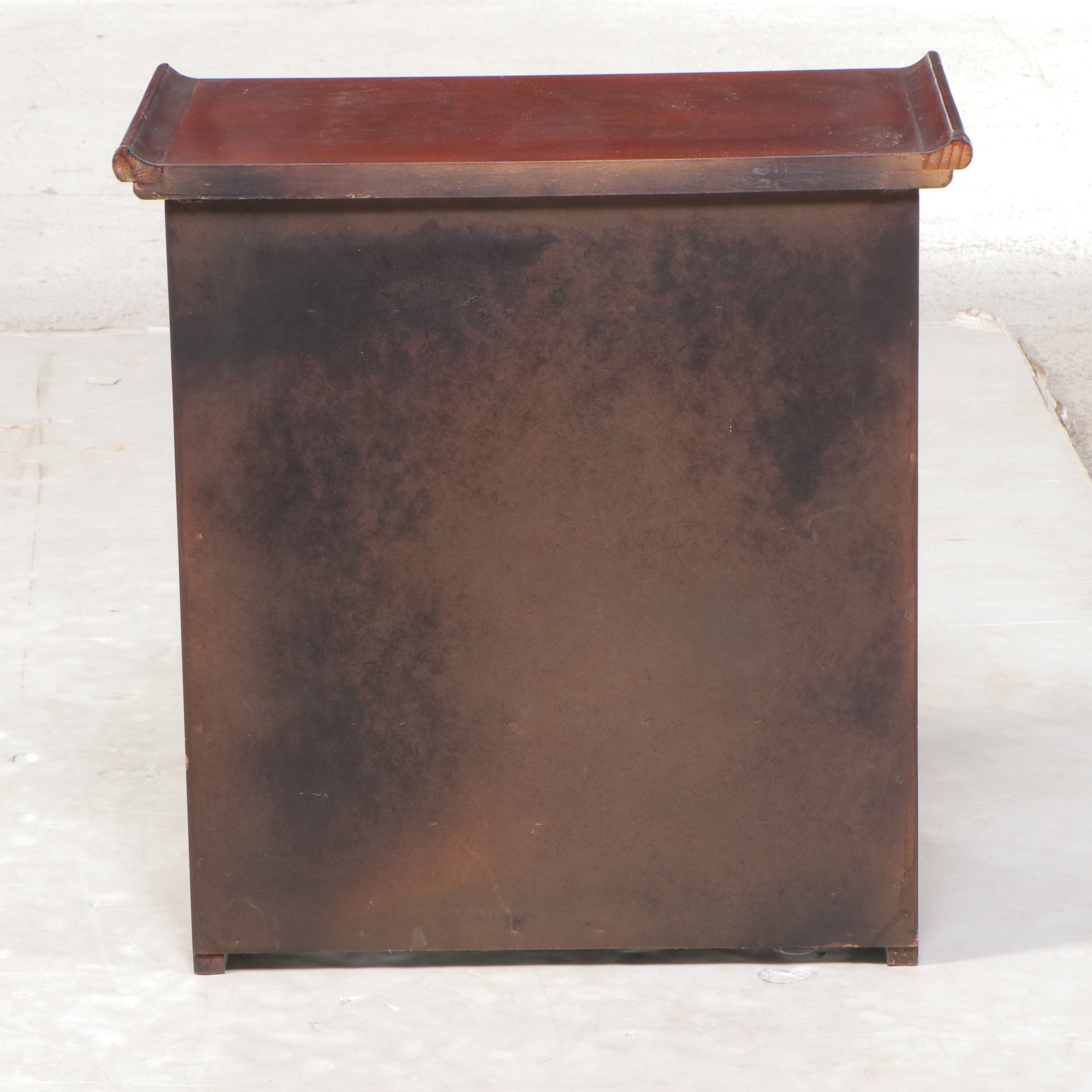 Korean Morijang Nightstand with Brass Accents