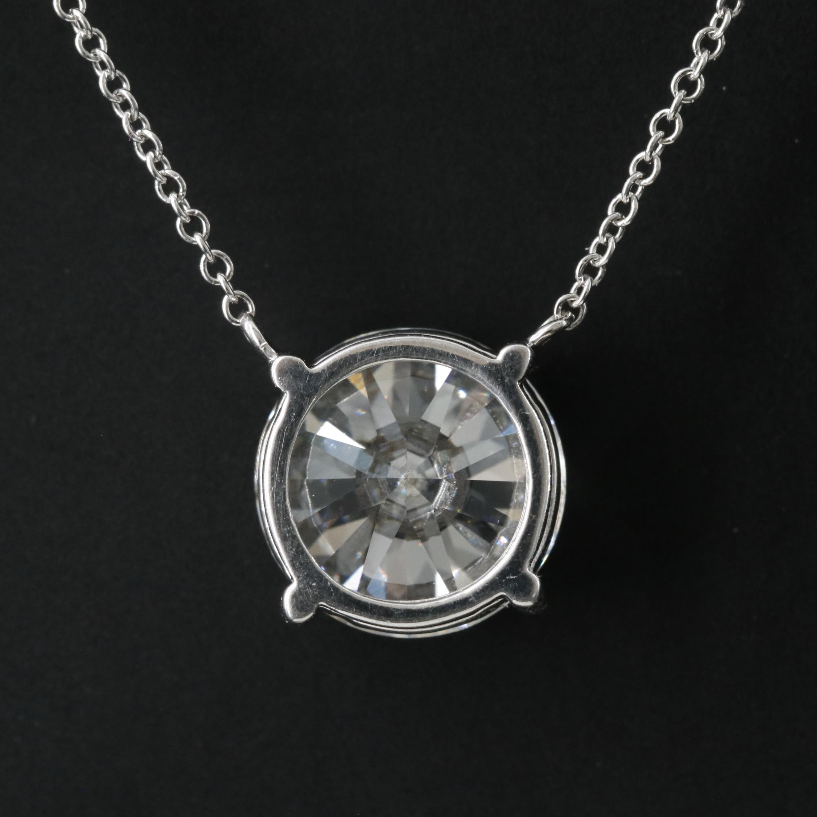 14K 4.01 CT Lab Grown Diamond Necklace with IGI Report