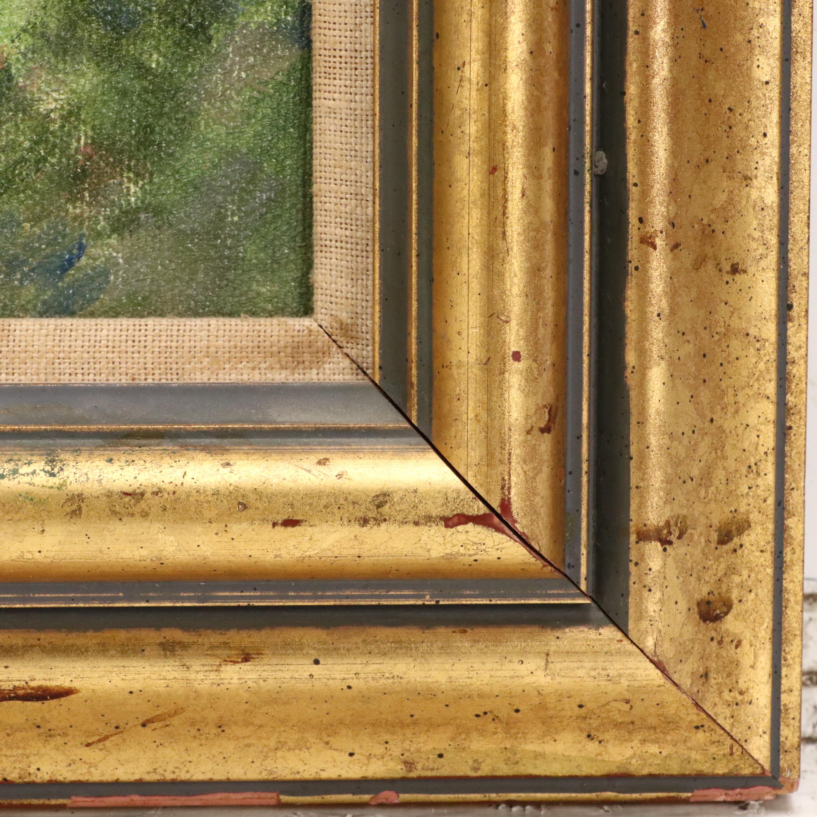 Nancy Pennington Coastal Landscape Oil Painting, Late 20th Century