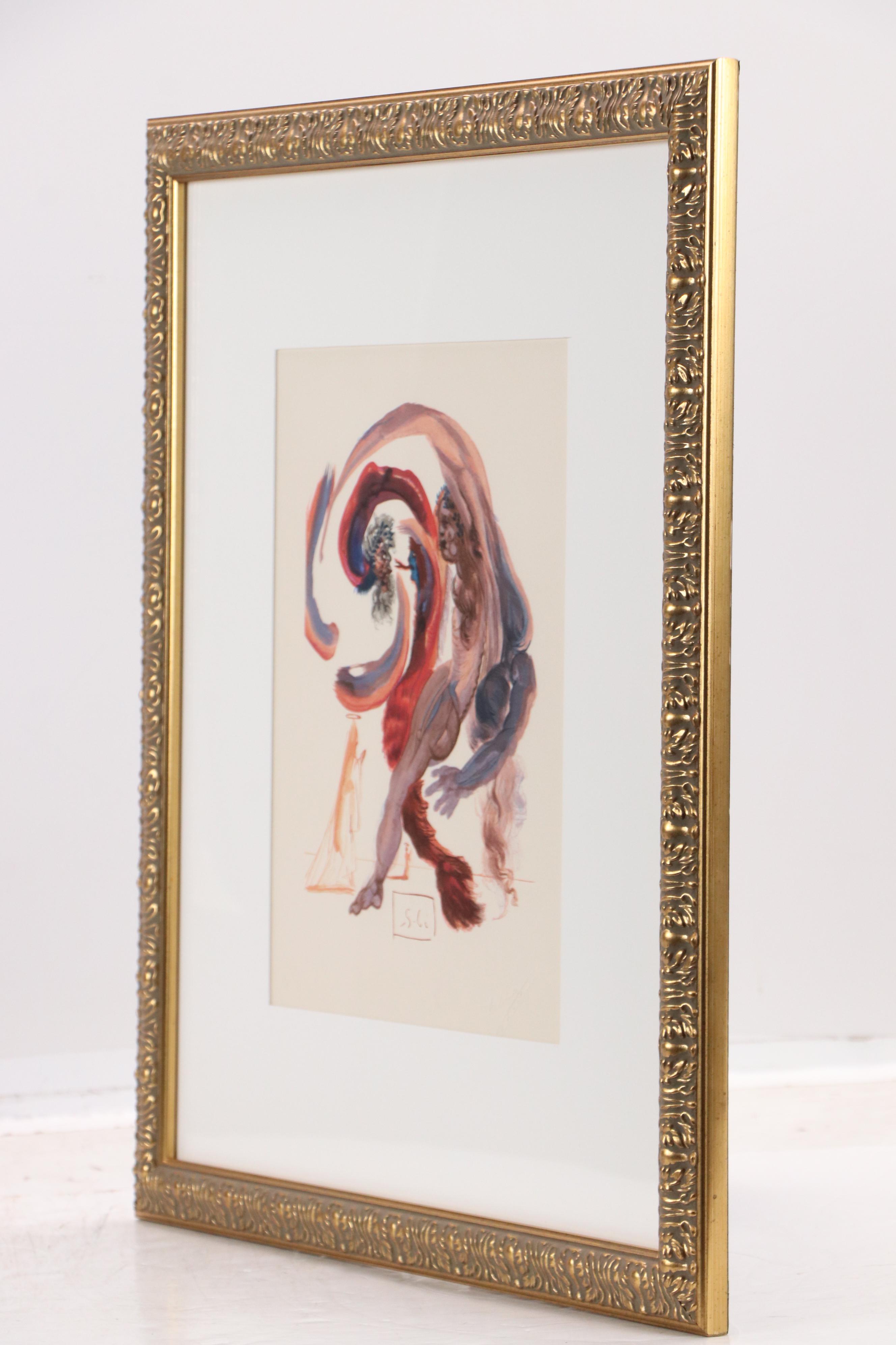 Salvador Dalí Wood Engraving "La Quatrième Corniche," 1960–1964