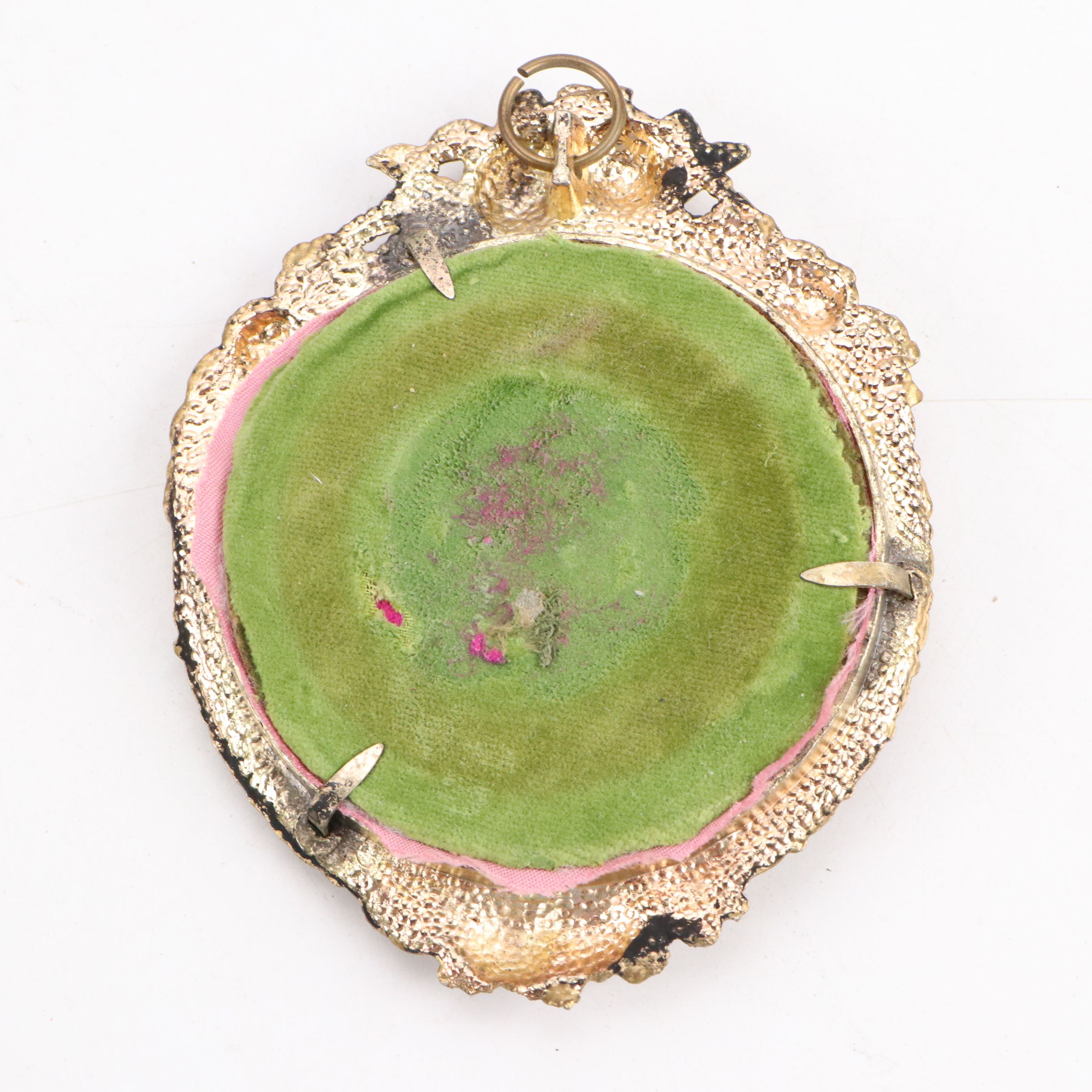 Rococo Style Framed Courting Couples Porcelain Wall Plaques