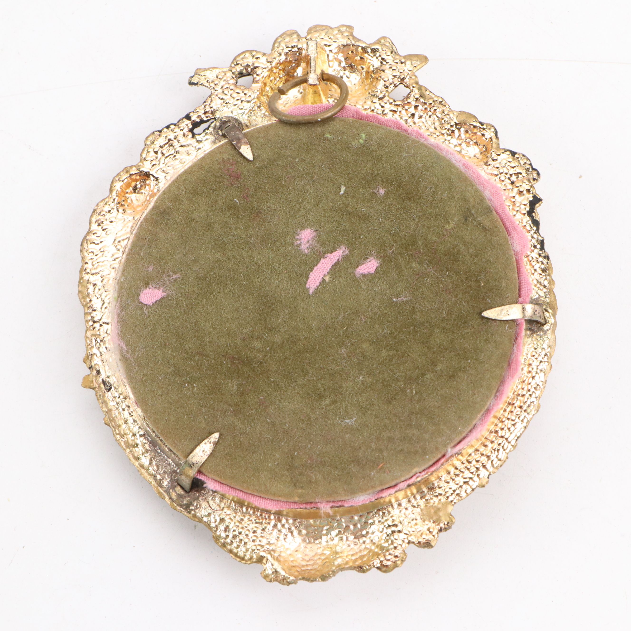 Rococo Style Framed Courting Couples Porcelain Wall Plaques