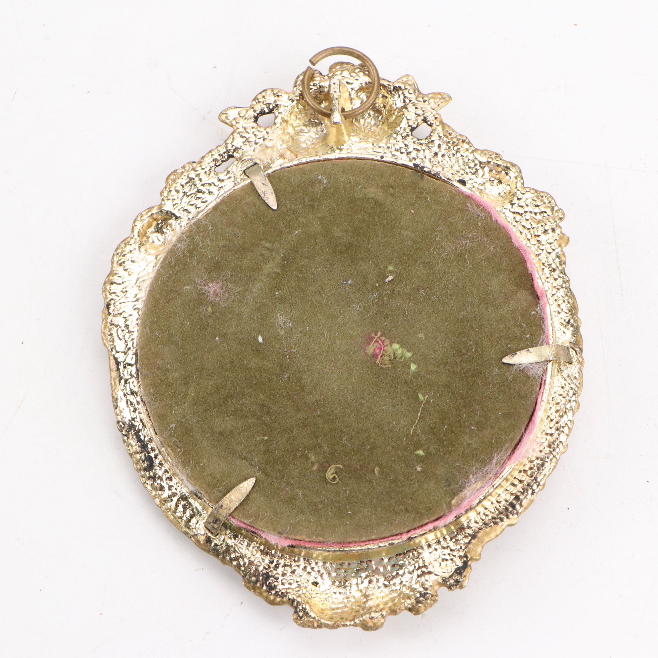 Rococo Style Framed Courting Couples Porcelain Wall Plaques