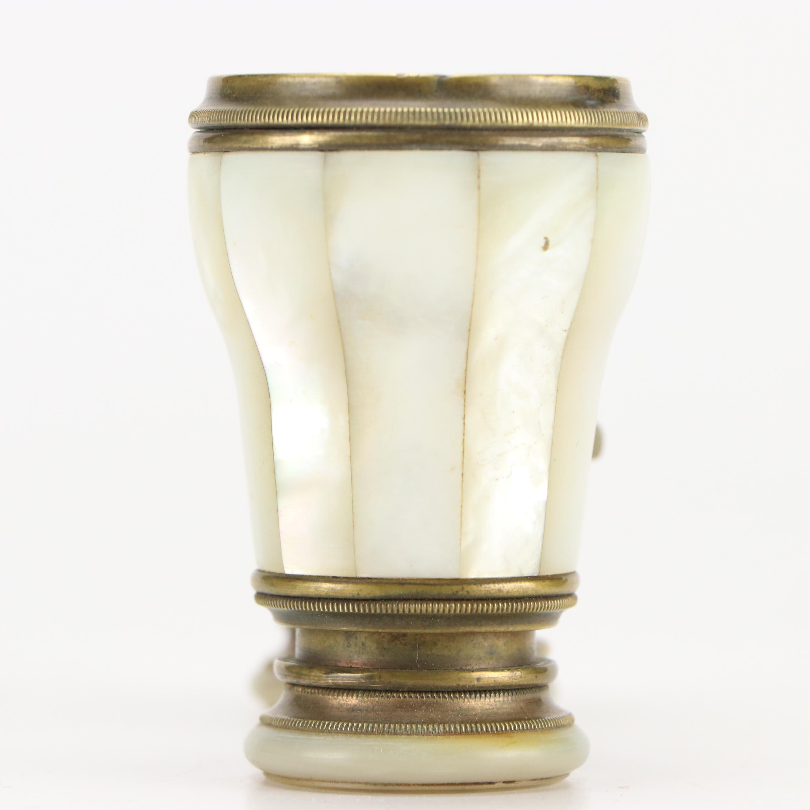 Le Marquise French Mother-of-Pearl and Brass Opera Glasses