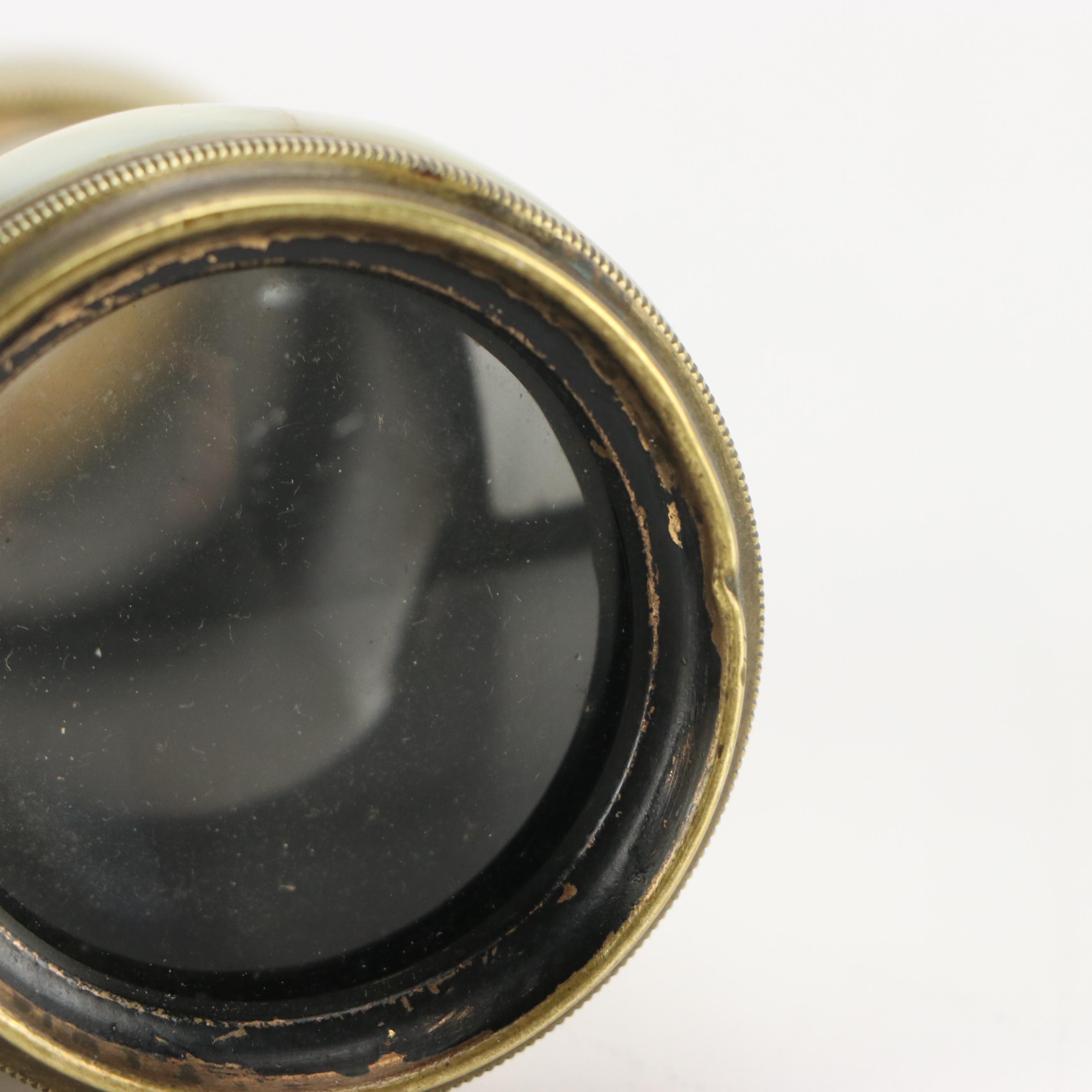 Le Marquise French Mother-of-Pearl and Brass Opera Glasses