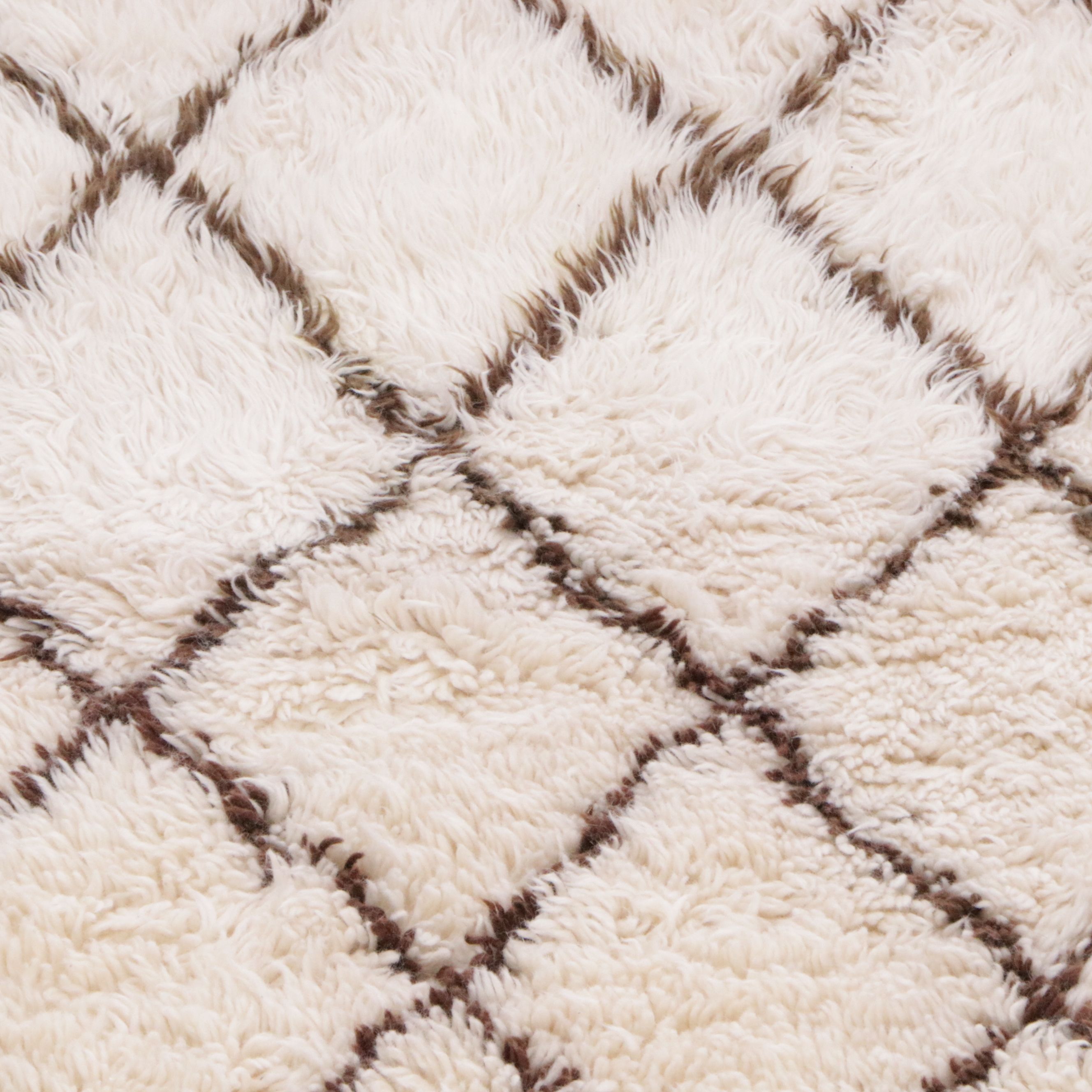 8'1 x 10'6 Hand-Knotted Contemporary Diamond Trellis Area Rug