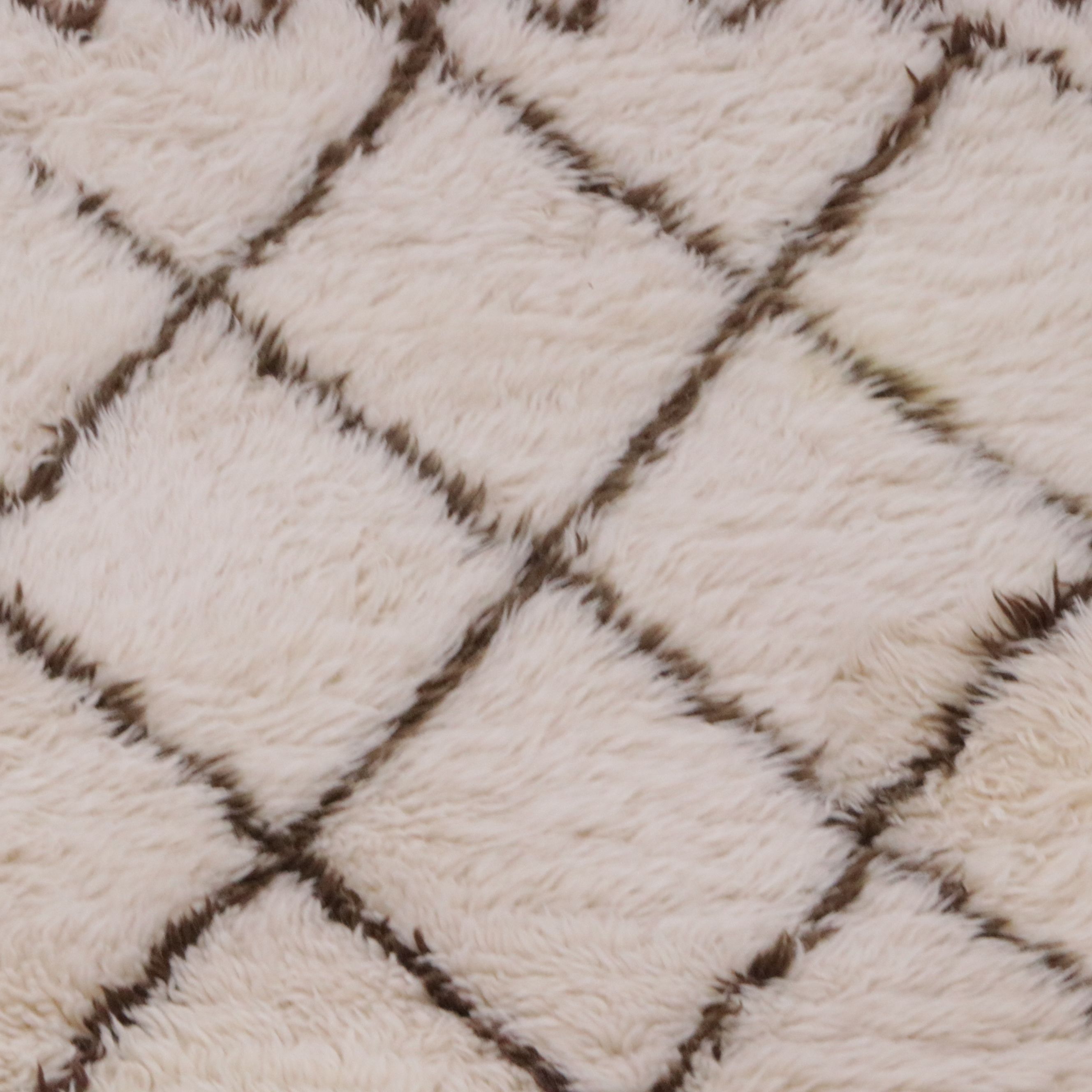 8'1 x 10'6 Hand-Knotted Contemporary Diamond Trellis Area Rug