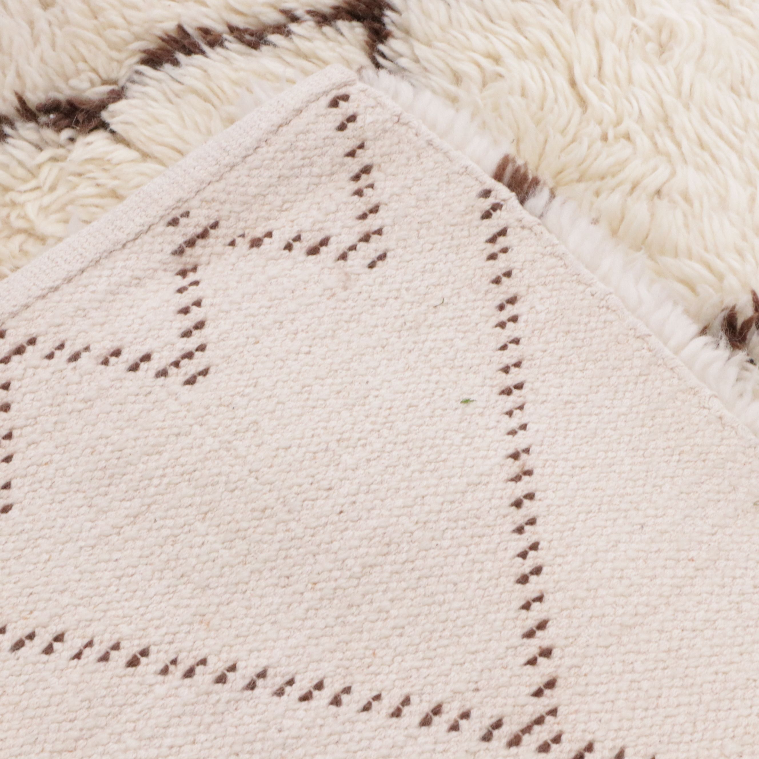 8'1 x 10'6 Hand-Knotted Contemporary Diamond Trellis Area Rug