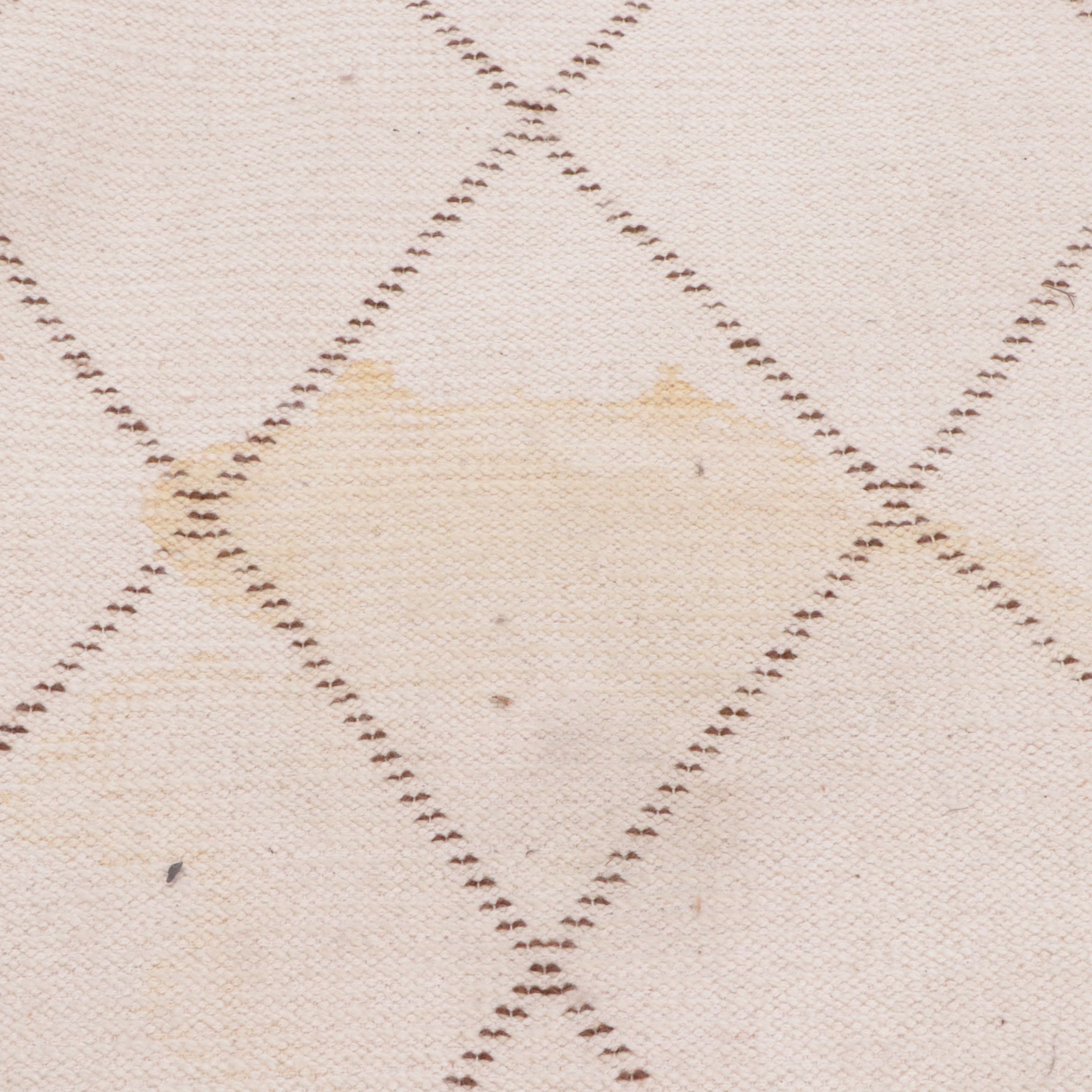 8'1 x 10'6 Hand-Knotted Contemporary Diamond Trellis Area Rug