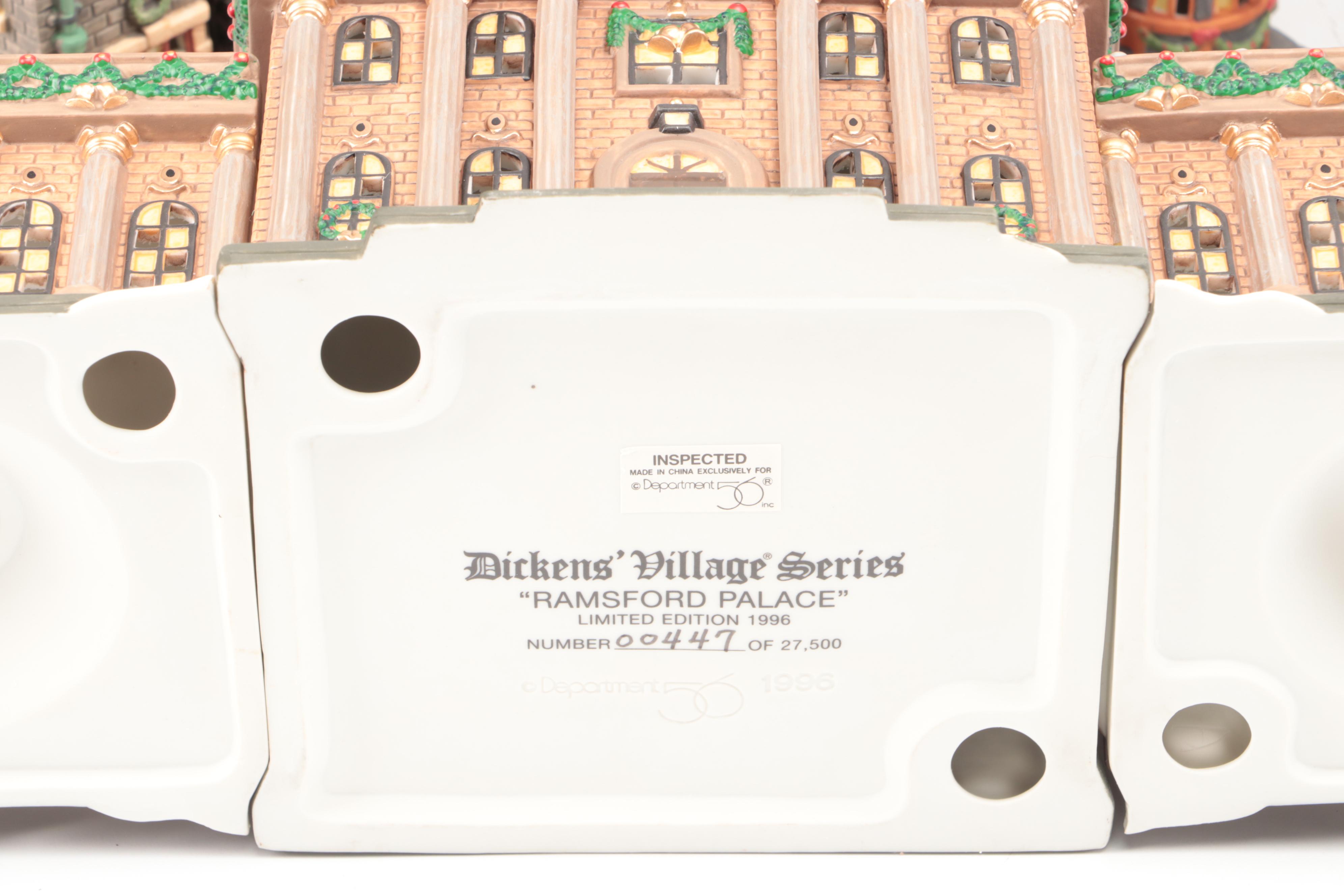 Heritage Village Collection "Ramsford Palace" with More Dickens Village Sets