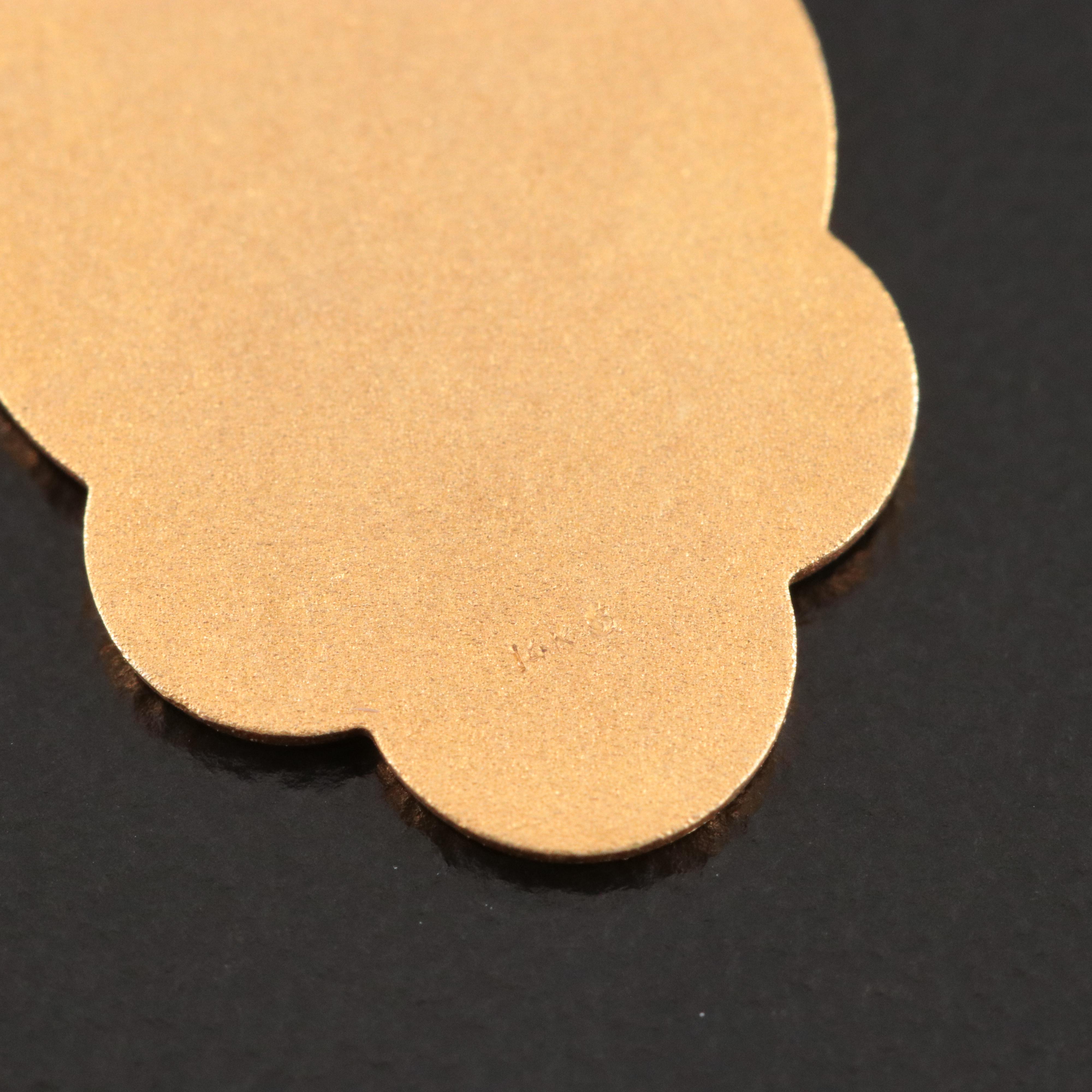 14K Russian Orthodox Cross Pendant