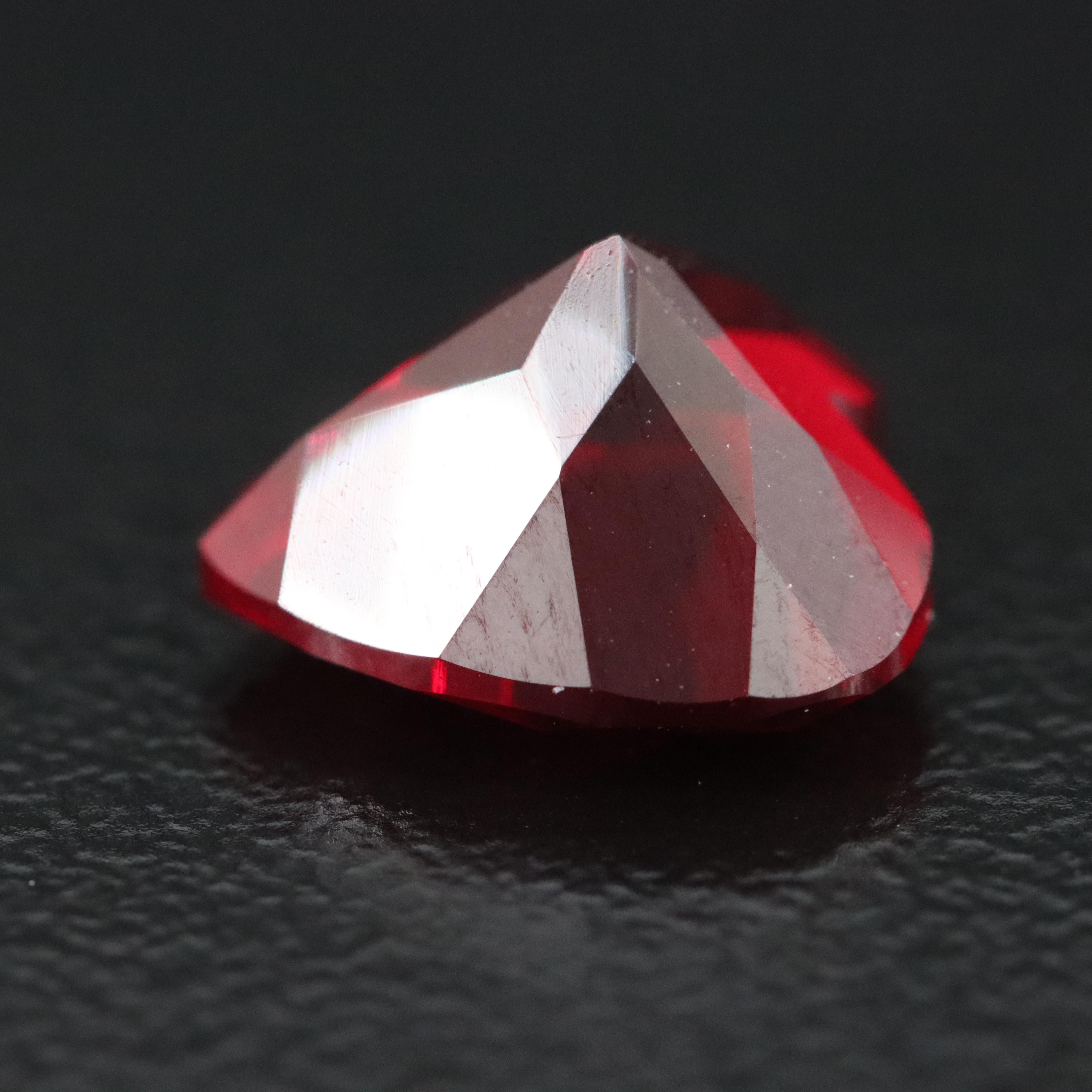 Loose 4.56 CT Lab Grown Ruby