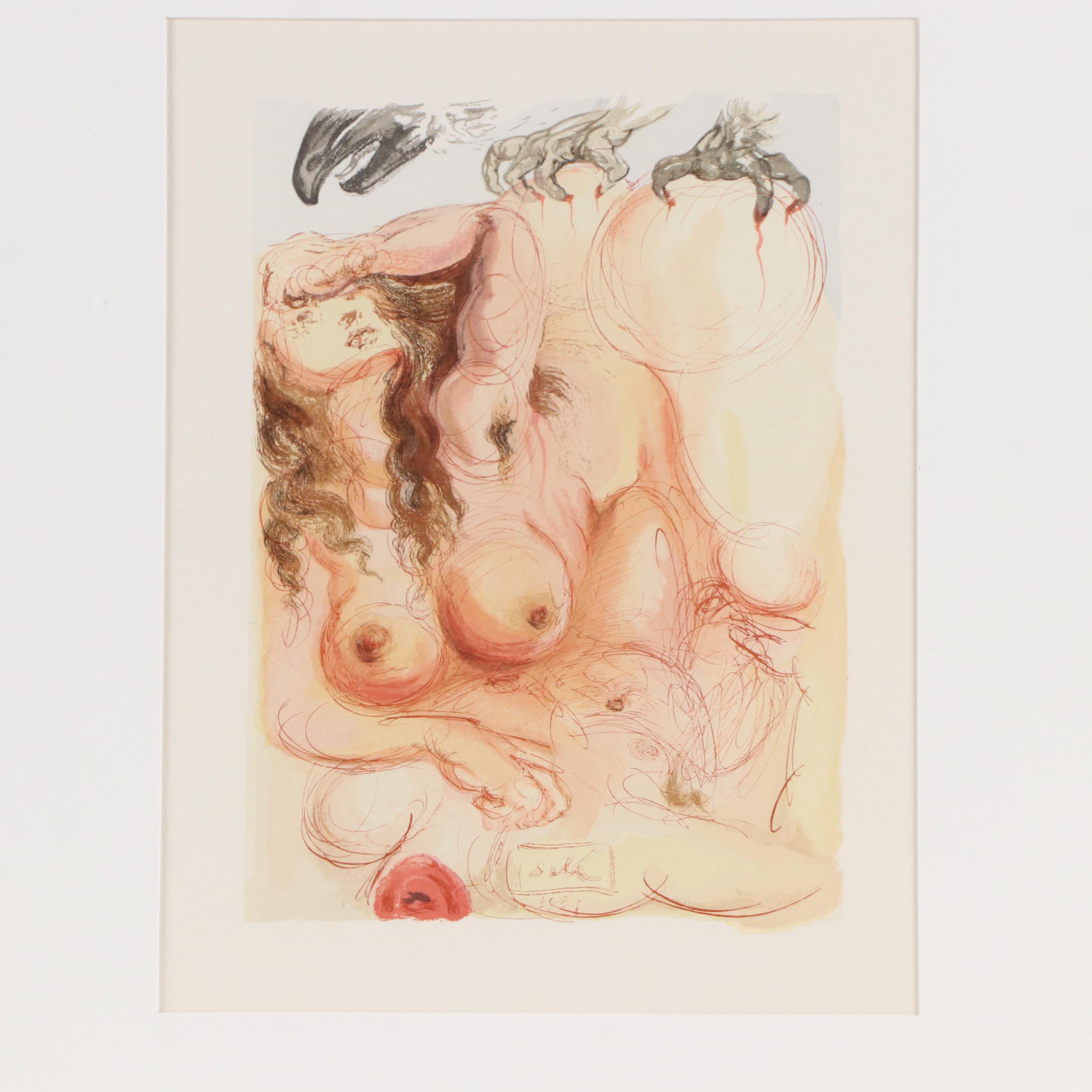 Salvador Dalí Wood Engraving "Le Songe," 1960–1964