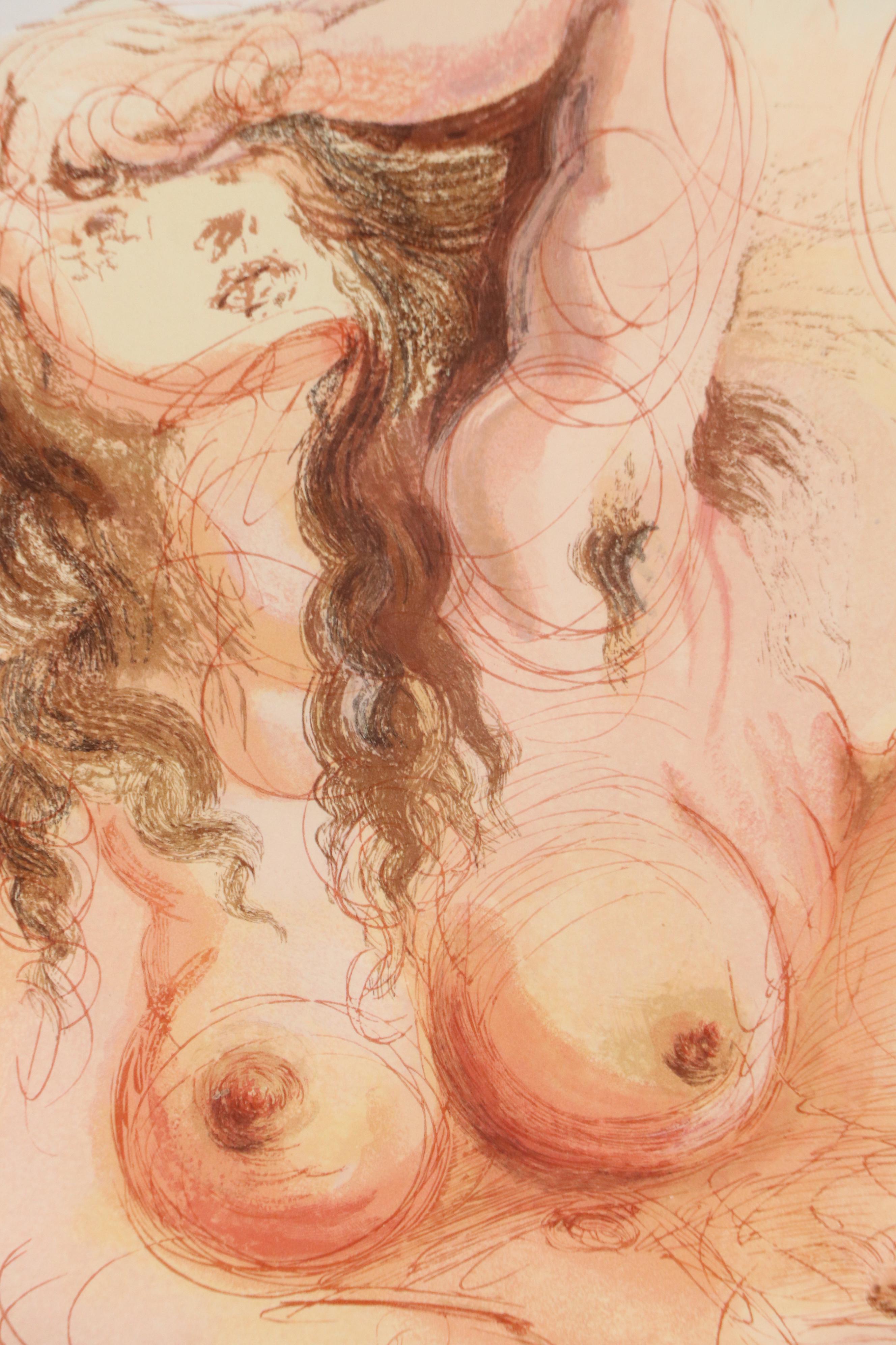 Salvador Dalí Wood Engraving "Le Songe," 1960–1964