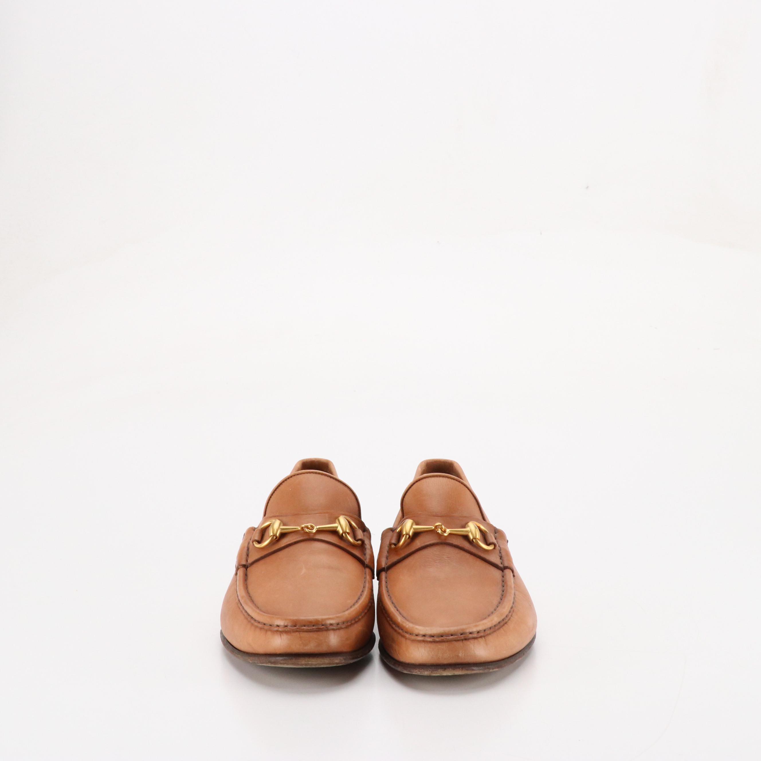 Gucci Leather Horsebit Loafers