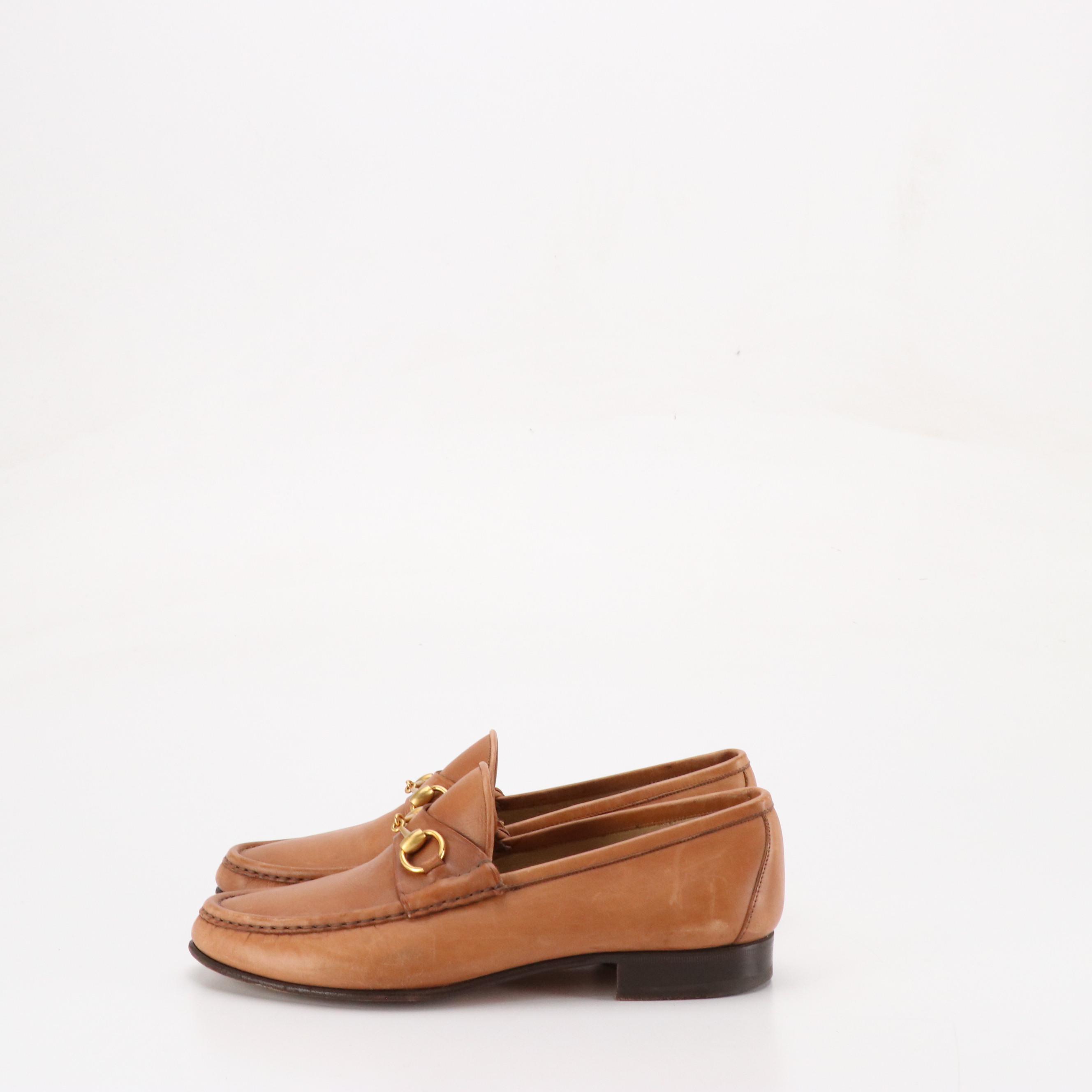 Gucci Leather Horsebit Loafers