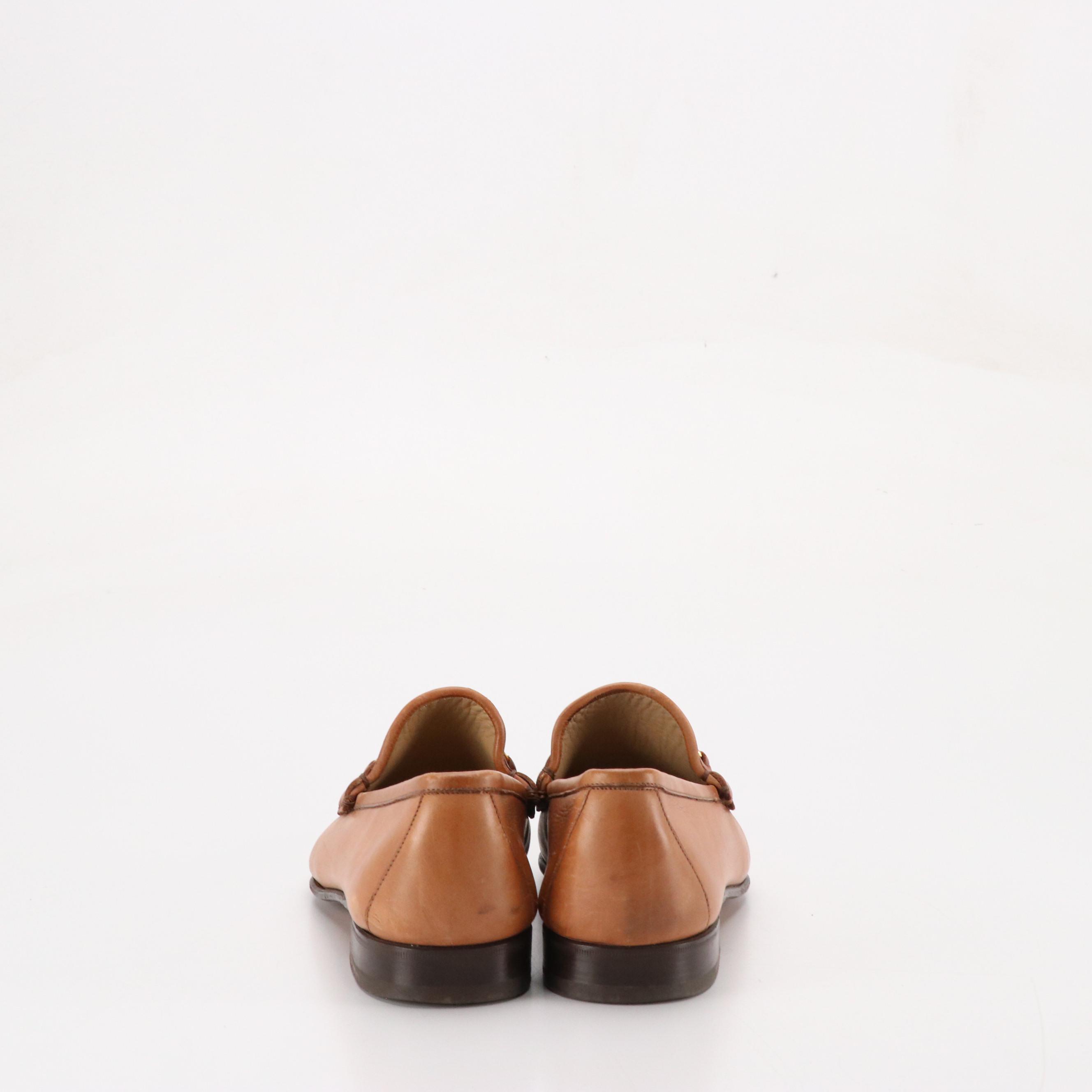 Gucci Leather Horsebit Loafers